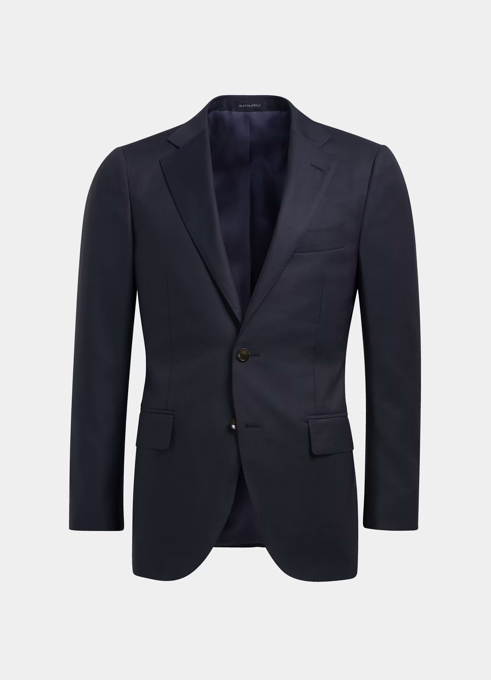 Suitsupply Suitsupply Lazio Single-Breasted Slim Fit Navy Wool Blazer Size US M / EU 48-50 / 2 - 1 Thumbnail