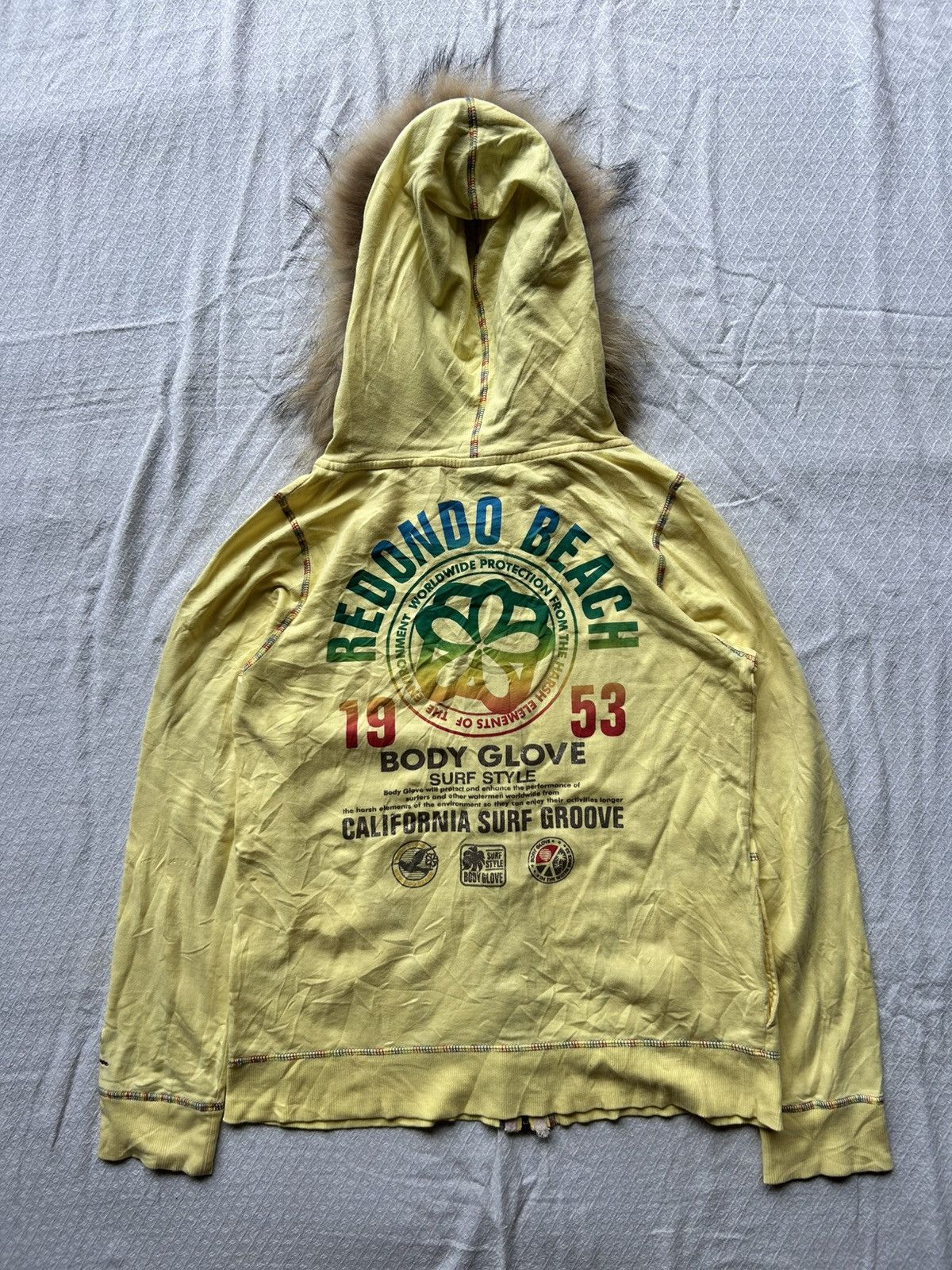 Japanese Brand Body glove japanese fur poem zip hoodie Size US M / EU 48-50 / 2 - 2 Thumbnail
