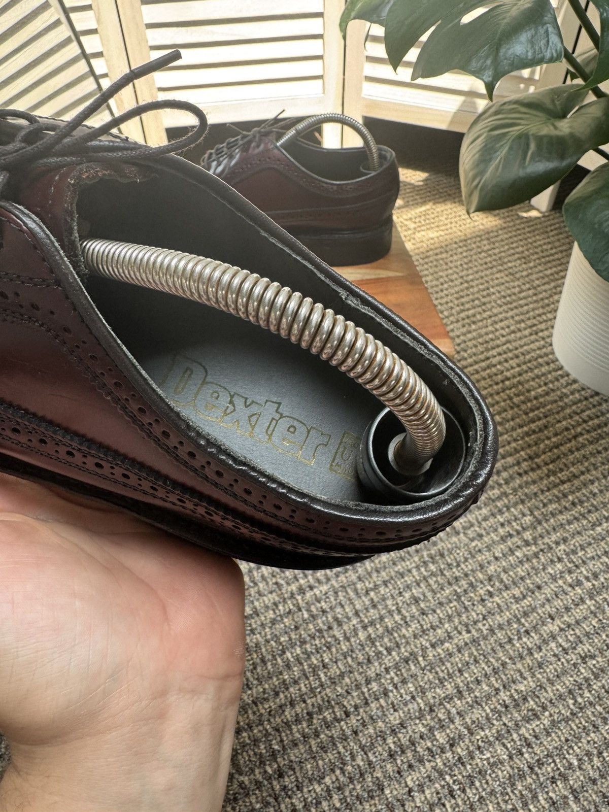 Leather Men’s Premium Luxury Leather Brogue Dexter Made In Usa 🇺🇸 Size US 9.5 / EU 42-43 - 10 Thumbnail