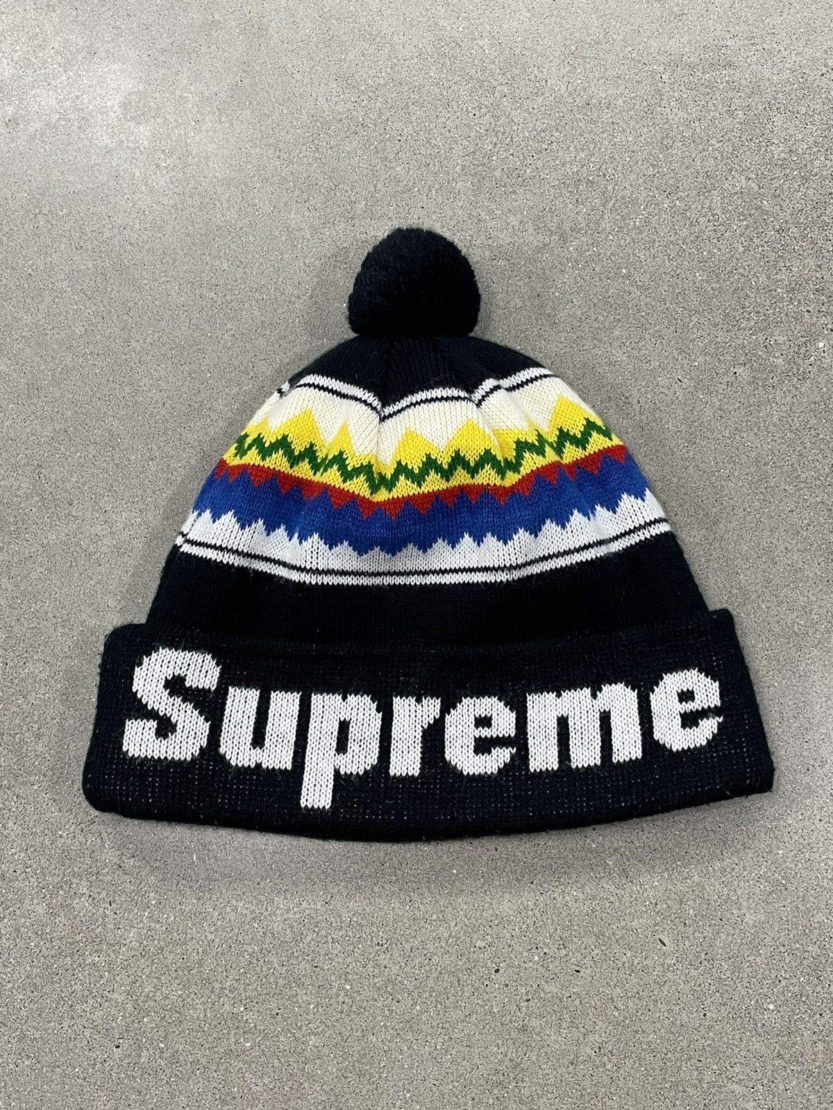 Supreme MINT: F/W 2009 Supreme Block Logo Beanie "Black" Size ONE SIZE - 3 Thumbnail