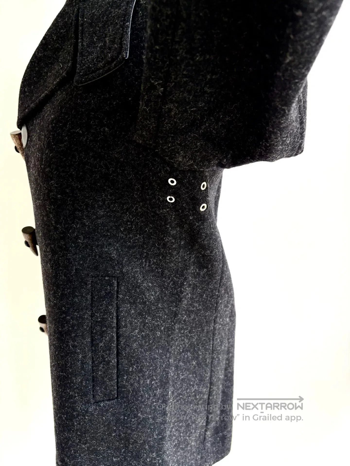 Vivienne Westwood vivienne westwood black gray leather coat. Size L / US 10 / IT 46 - 6 Thumbnail
