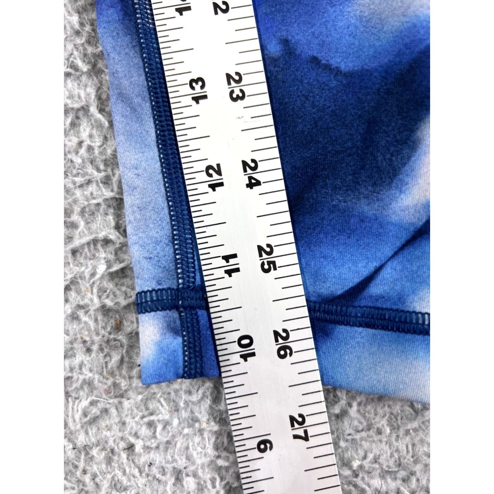 Lululemon Lululemon Wunder Under Pants Womens 4 Blue Hi-Rise 28" Luon W5AP7S Tight Stretch Athletic Yoga Size 27" / US 4 / IT 40 - 6 Thumbnail