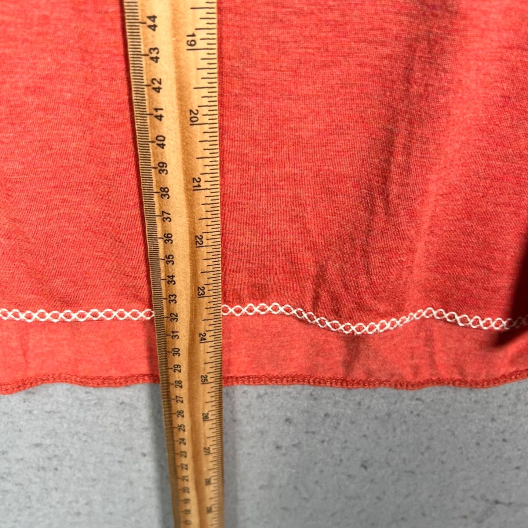 Vintage Max Studio Womens XS Coral Long Sleeve Top Boho Rayon Spandex Blouse w/ Embroidered Trim Crewneck L/S Casual Womens XS Coral Boho Top Size XS / US 0-2 / IT 36-38 - 7 Thumbnail