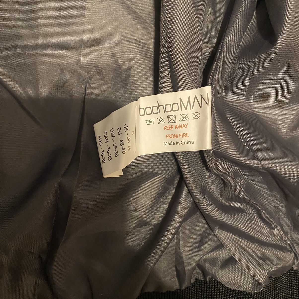 Boohoo BoohooMAN Satin Bomber Size US S / EU 44-46 / 1 - 5 Thumbnail