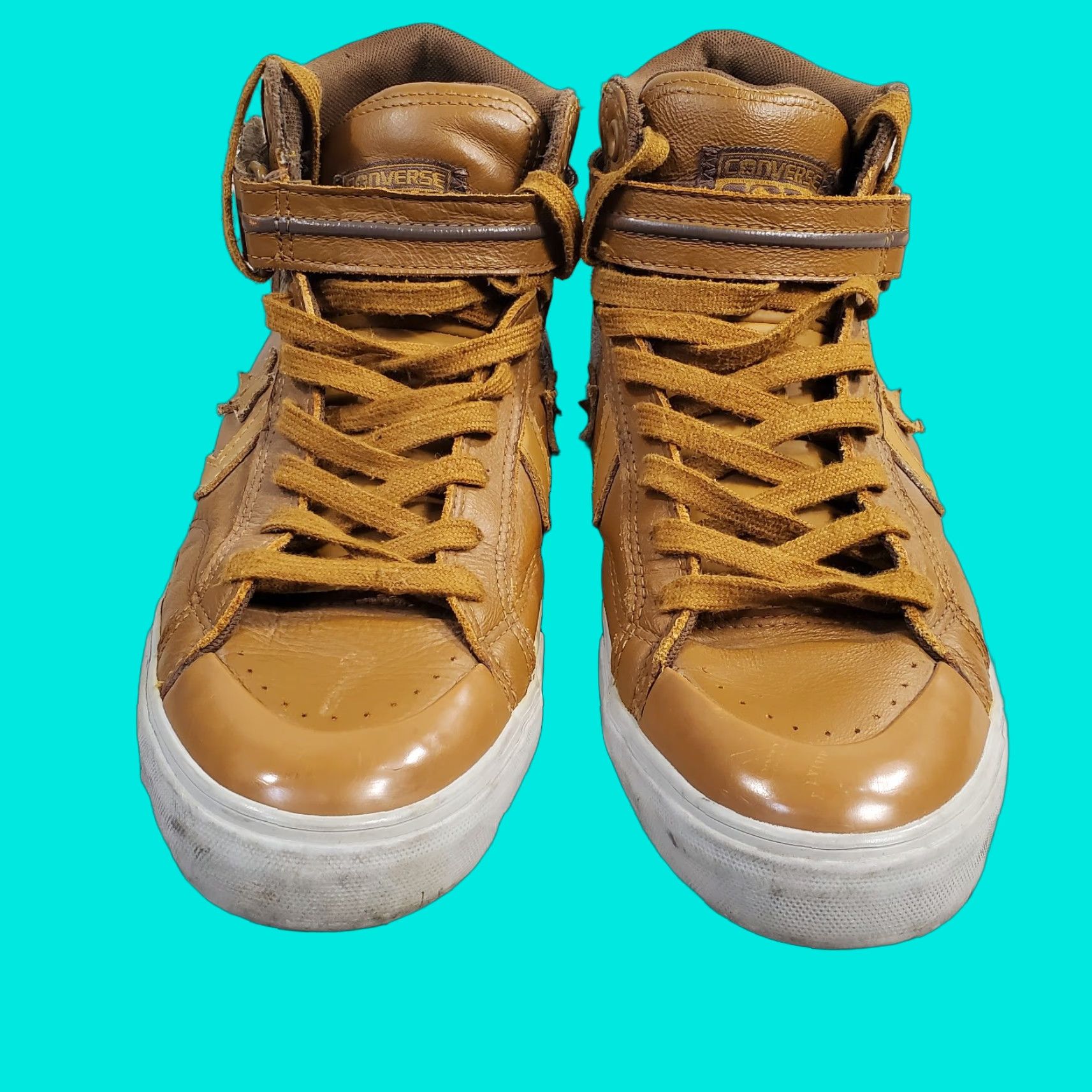 Converse Converse Pro Blaze Plus Mid Shoes Mens 9 Womens 11 Brown Leather Sneaker 149747C Size M / US 6-8 / IT 42-44 - 1 Thumbnail