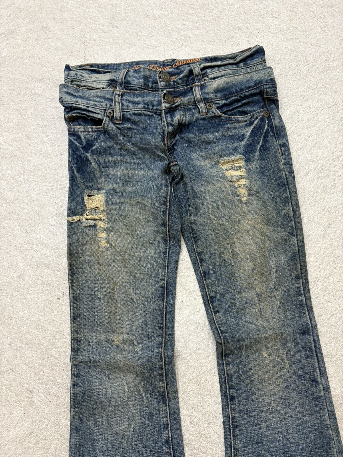 Hysteric Glamour 2000s vintage japan double waist denim y2k style Size 29" - 2 Thumbnail