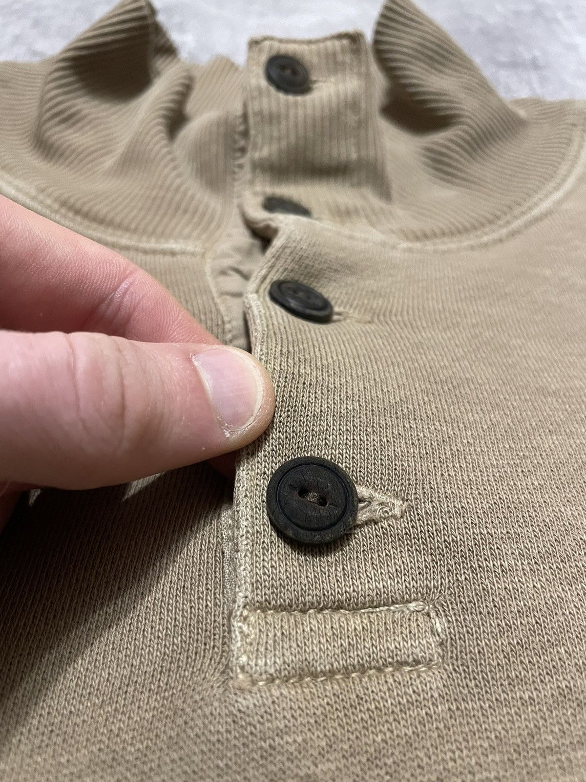 Polo Ralph Lauren Vintage Polo Ralph Lauren Button Up Sweatshirt Brown 90s Size US L / EU 52-54 / 3 - 8 Thumbnail