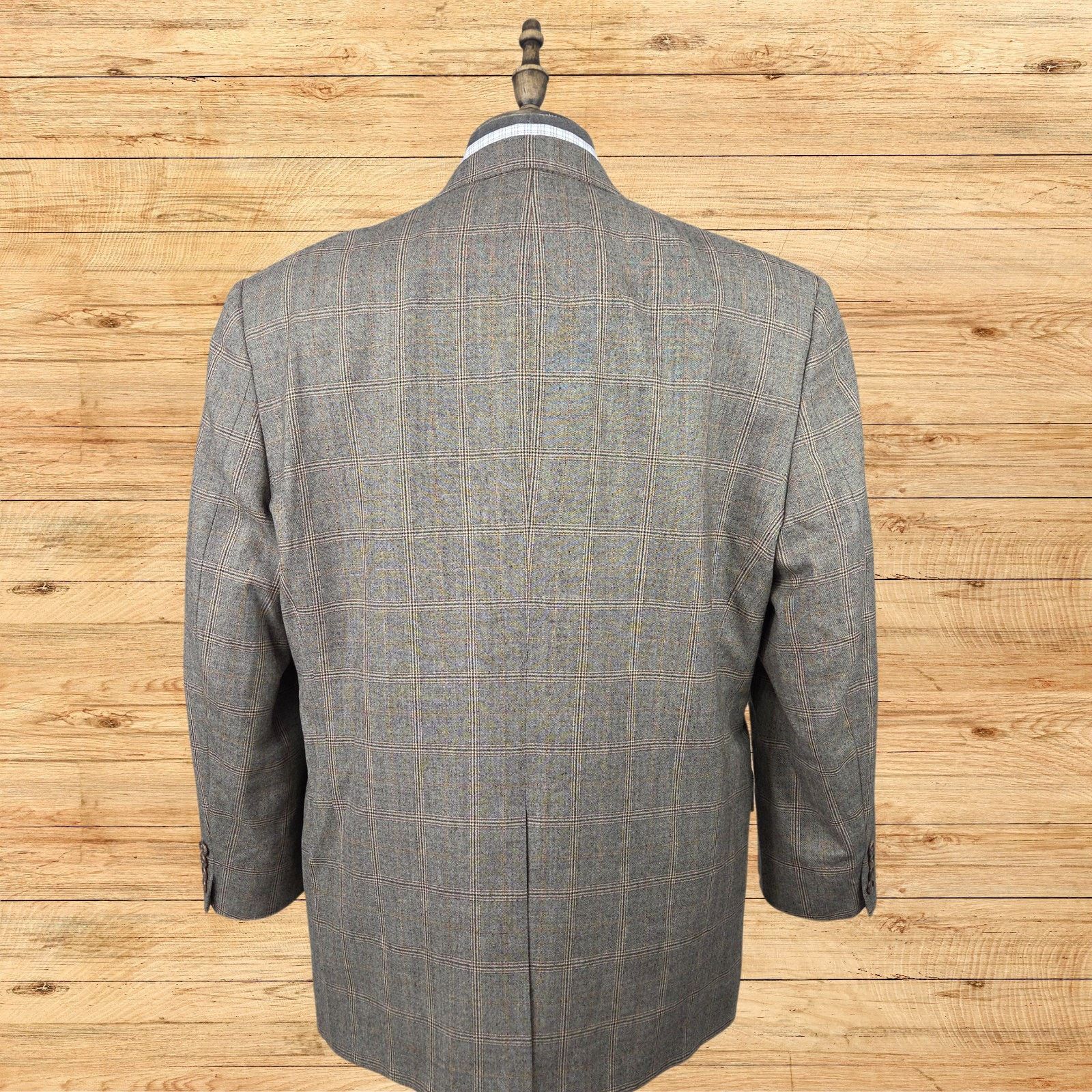 Hart Schaffner Marx Hart Schaffner Marx Sport Coat Mens 44R Wool Light Brown Size 44R - 4 Thumbnail