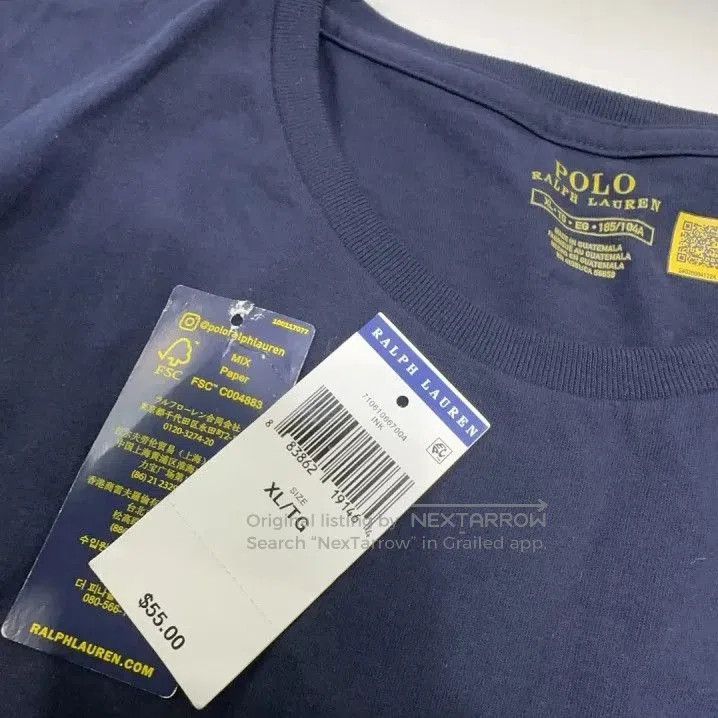 Polo Ralph Lauren Polo Ralph Lauren Solid Pony Logo Crew Neck T. Size US XL / EU 56 / 4 - 5 Thumbnail