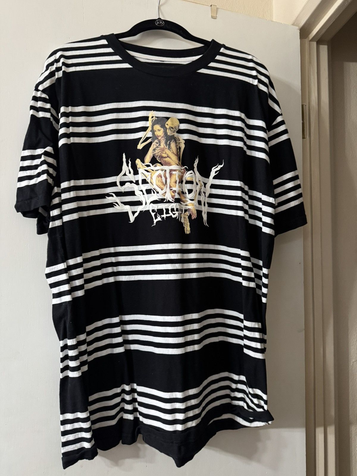 Black and White Section Eight Skeleton Pin Up T-Shirt.