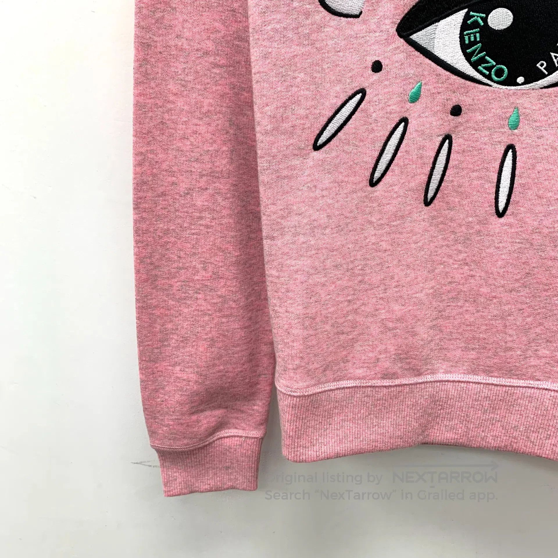 Kenzo Kenzo Pink logo eye embroidery round neck long sleeve swea Size US S / EU 44-46 / 1 - 4 Thumbnail