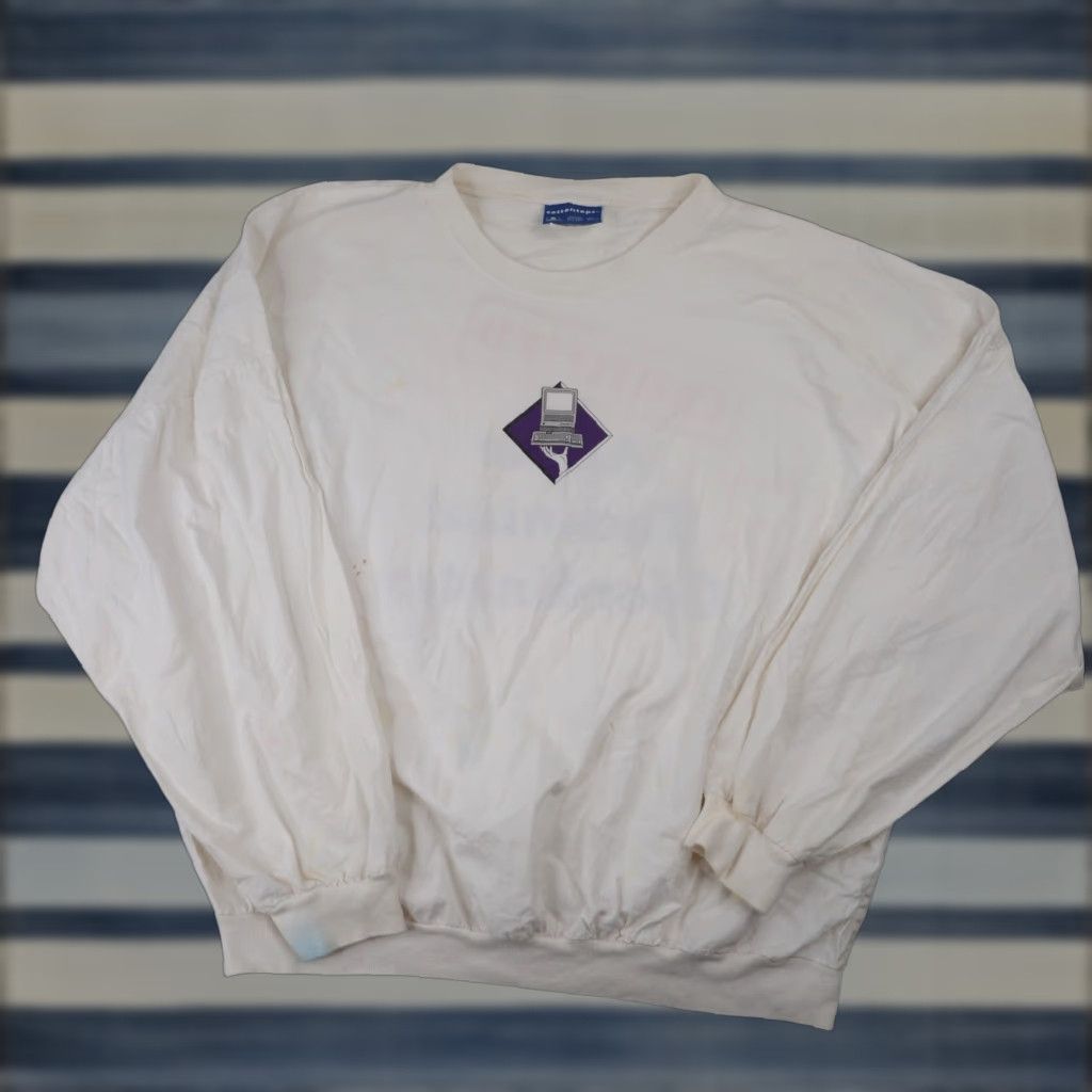 Apple VINTAGE Apple Certified Apple Technical Coordinator Long Sleeve Shirt Men XL White Size US XL / EU 56 / 4 - 1 Thumbnail