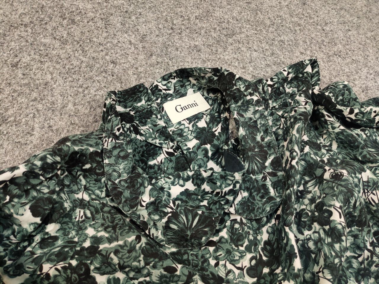 Designer × Gianni Valentino Ganni Design Textured Flavors Pattern Shorts Sleeves Dress Size S / US 4 / IT 40 - 12 Thumbnail