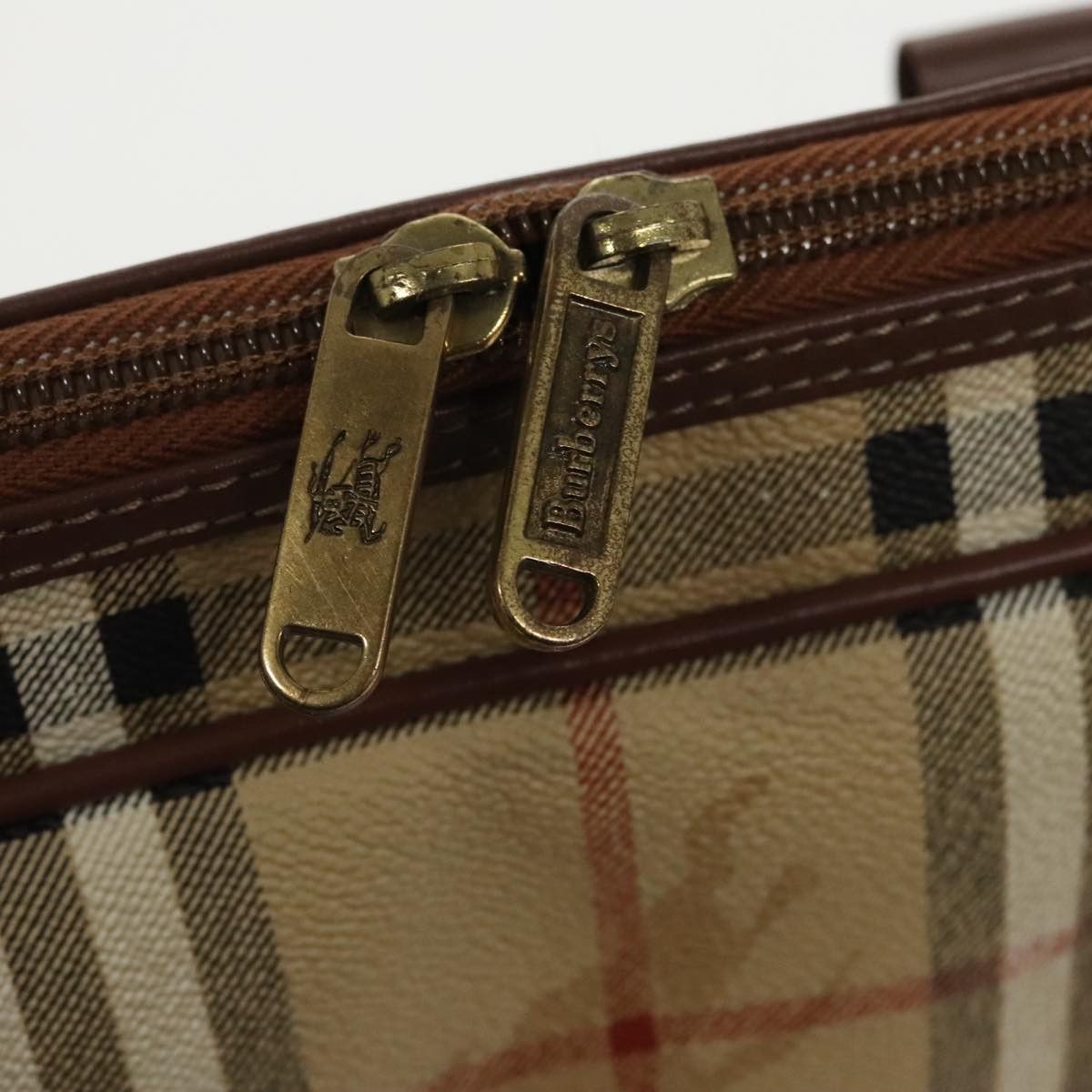 Burberry Burberry Nova Check Hand Bag Pvc Beige Gold Size ONE SIZE - 11 Thumbnail