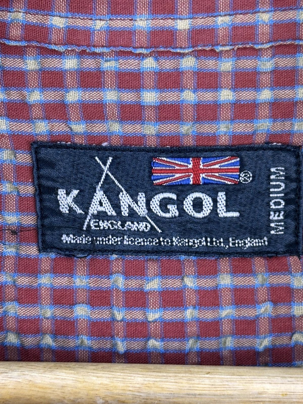 Kangol Kangol England Mini Check Flannel Shirt Short Sleeve Size US L / EU 52-54 / 3 - 10 Thumbnail