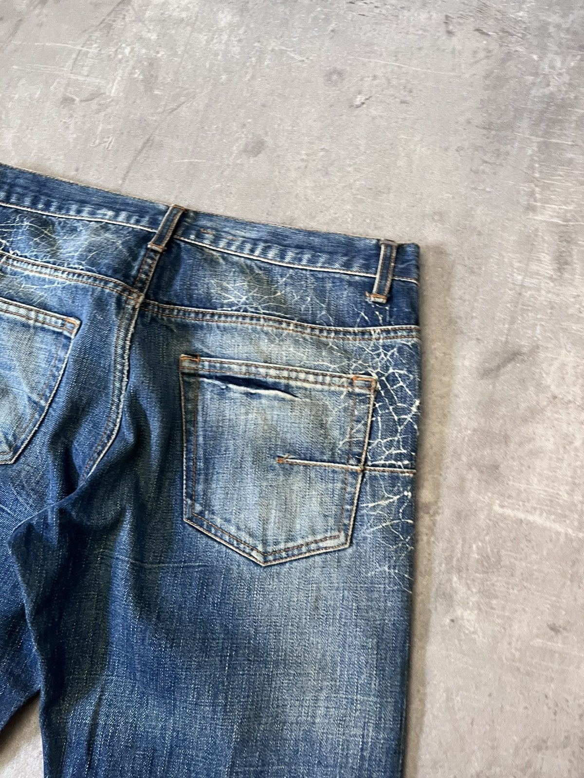 Dior Dior Homme S/S 07 Spider Web Clawmark Jeans by Hedi Slimane Size US 30 / EU 46 - 8 Thumbnail