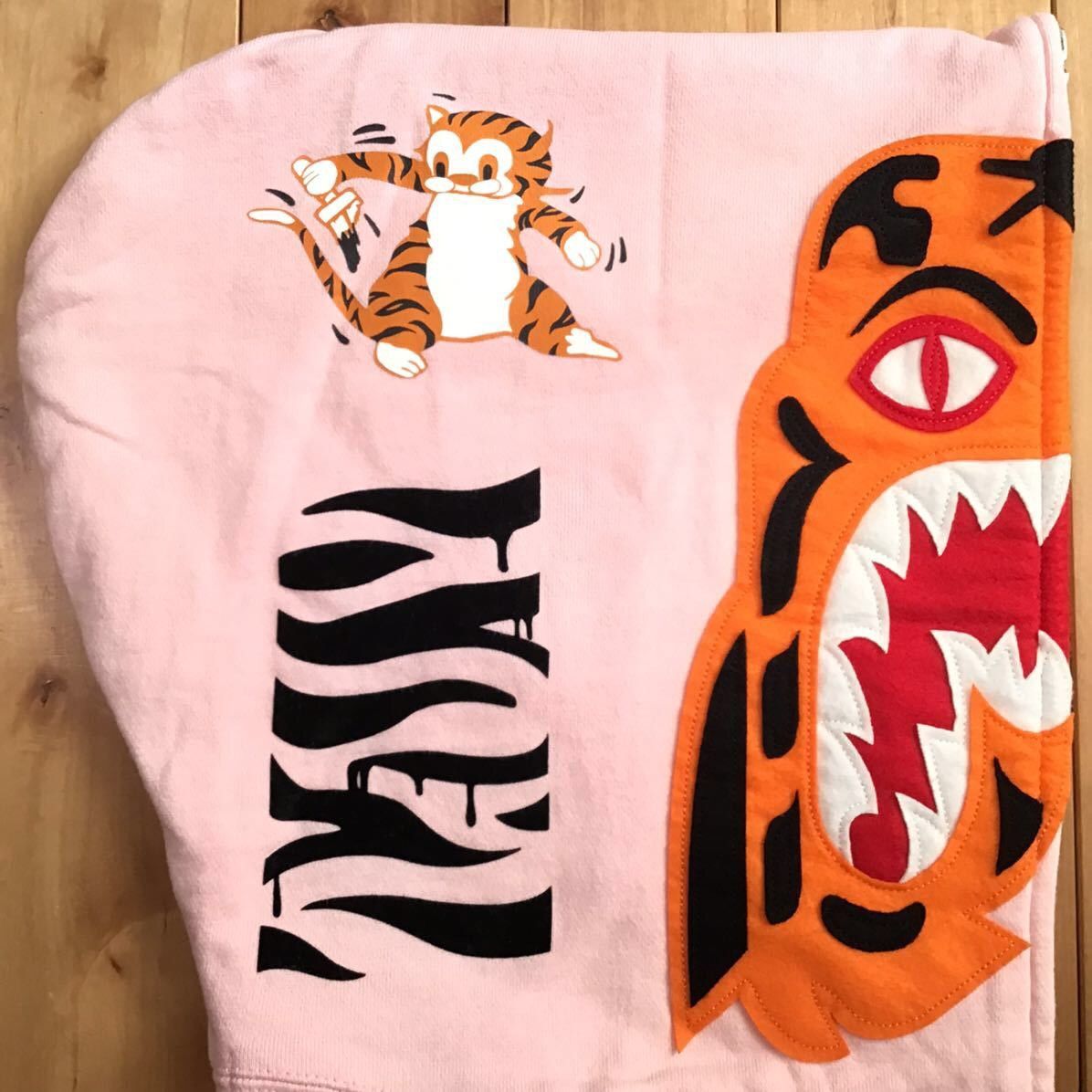 Bape × Nigo 🔥Vintage🔥 BAPE Frankentag Tiger full zip hoodie pink APE Size US XL / EU 56 / 4 - 4 Thumbnail