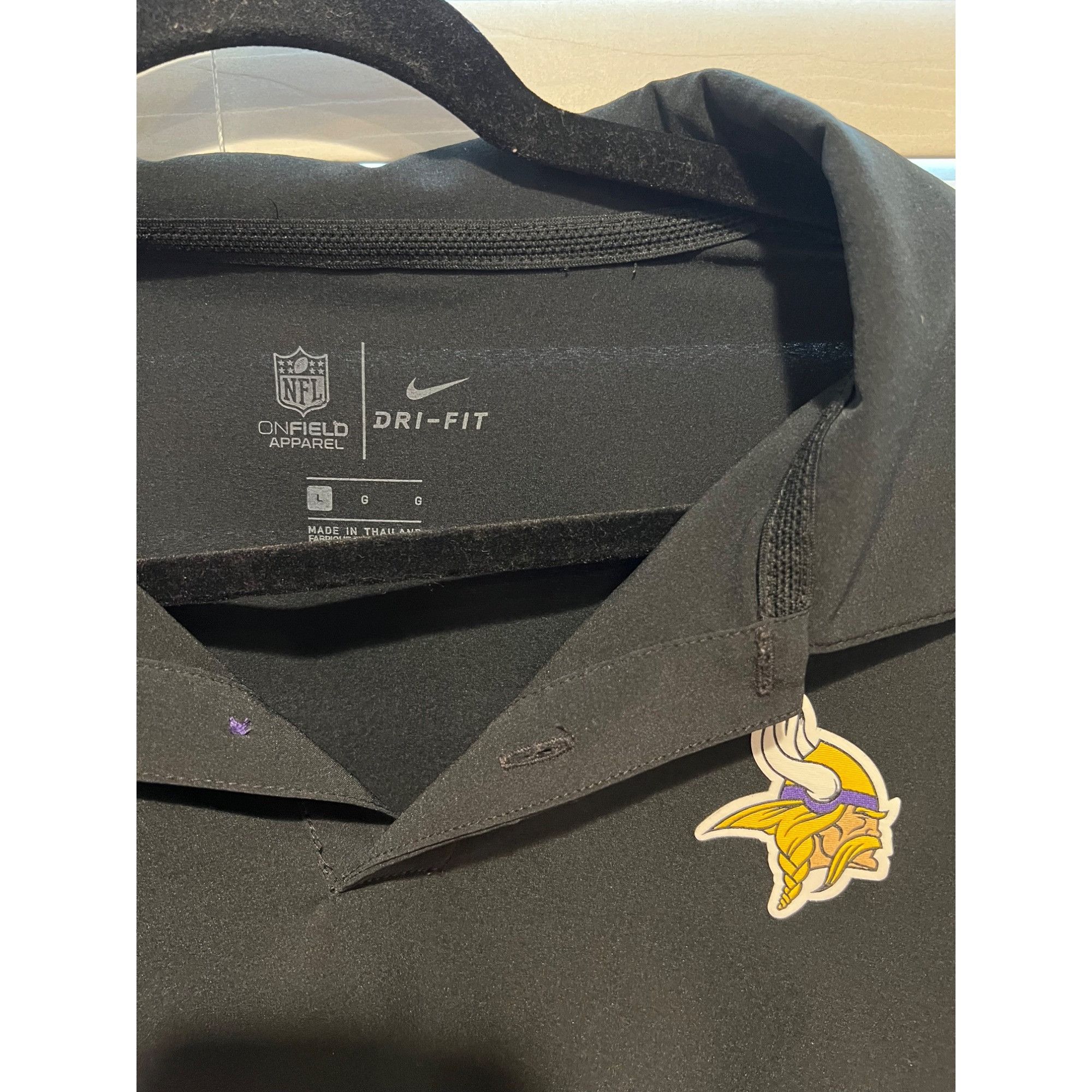 Nike Nike Minnesota Vikings OnField Polo Shirt - Size L Size US L / EU 52-54 / 3 - 3 Thumbnail