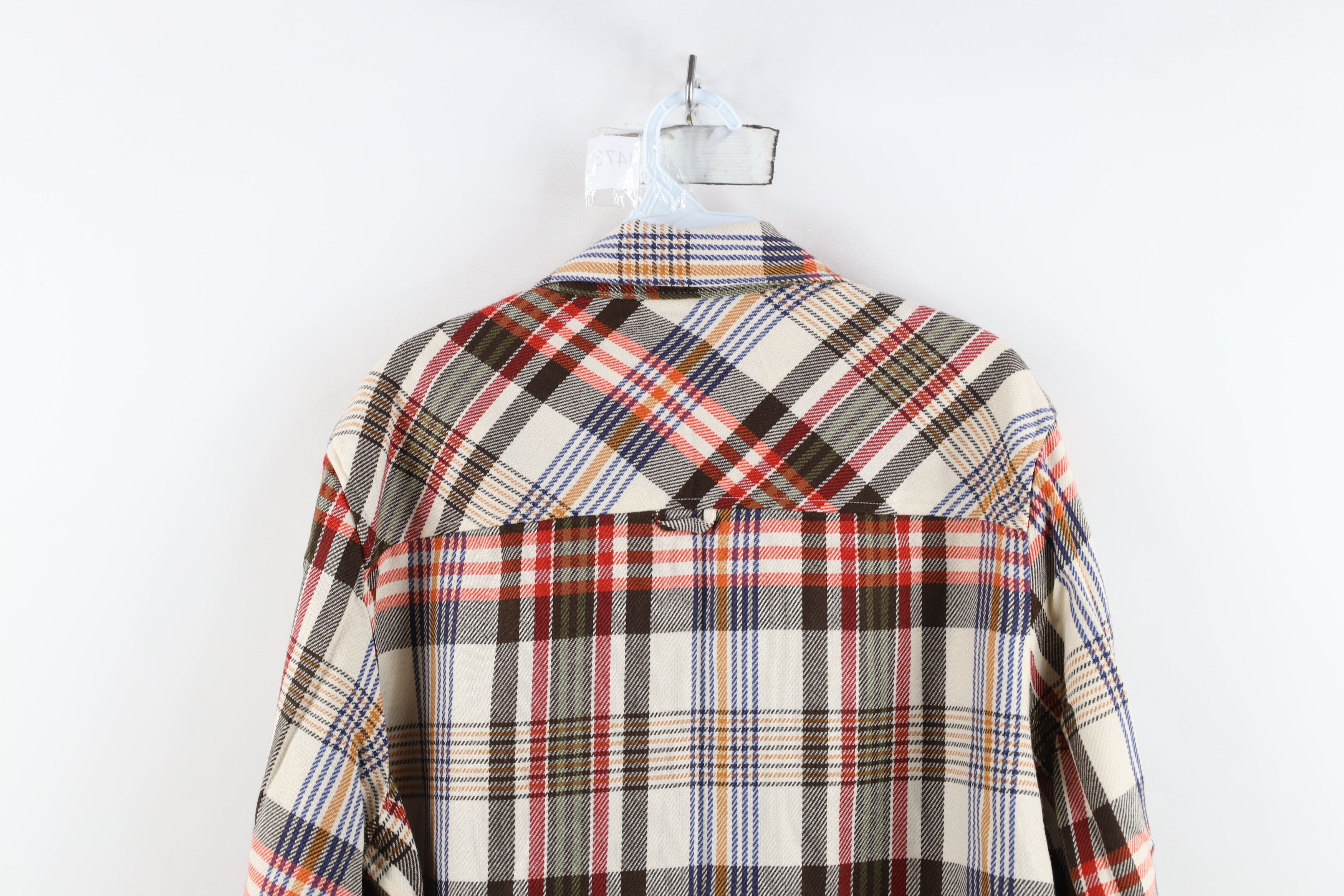 Vintage Vintage 90s Streetwear Flannel Collared Button Shirt Size L / US 10 / IT 46 - 11 Thumbnail