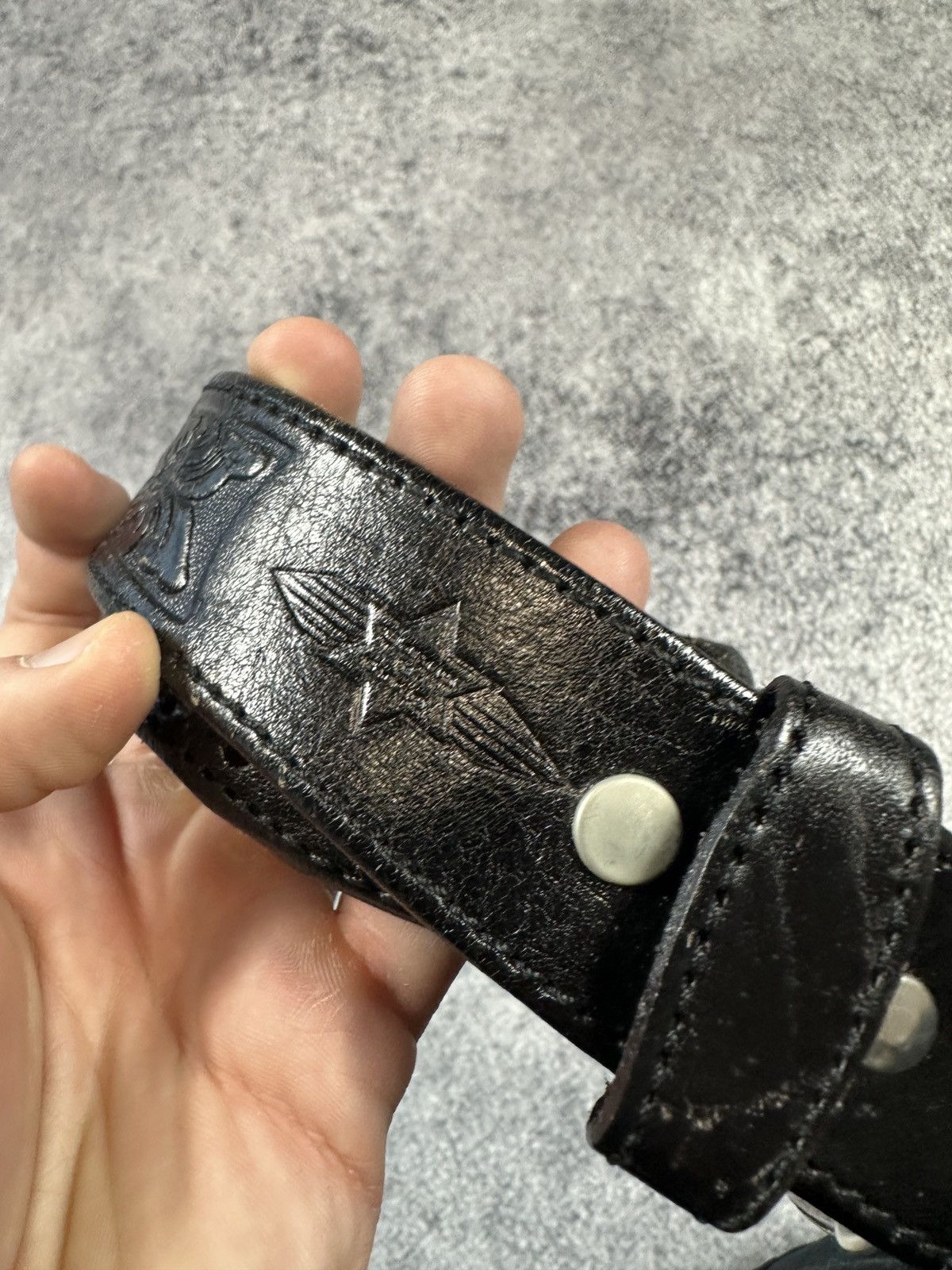 Cowboy Equipment Y2K Vintage Bear Logo Leather Belts Streetwear Style Cowboy Size ONE SIZE - 6 Thumbnail