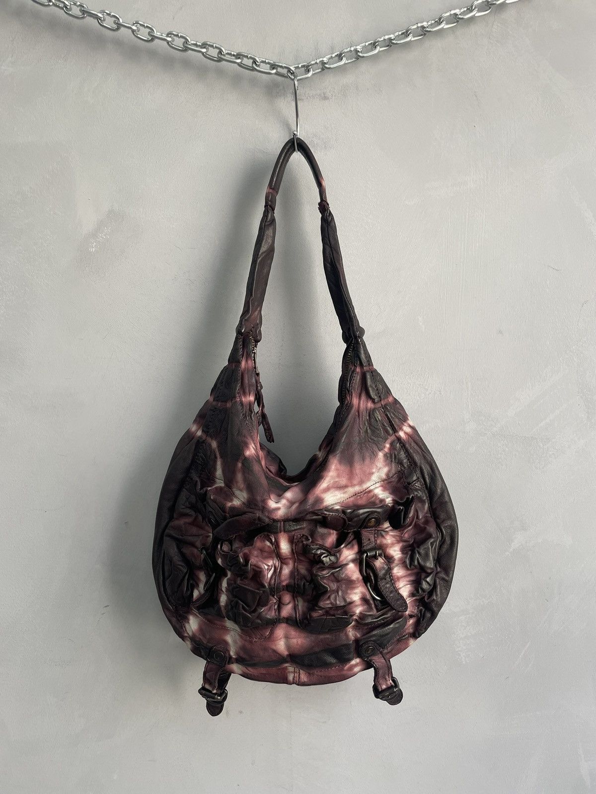 Allsaints All Saints leather avant garde multipocket rare bag Size ONE SIZE - 1 Thumbnail