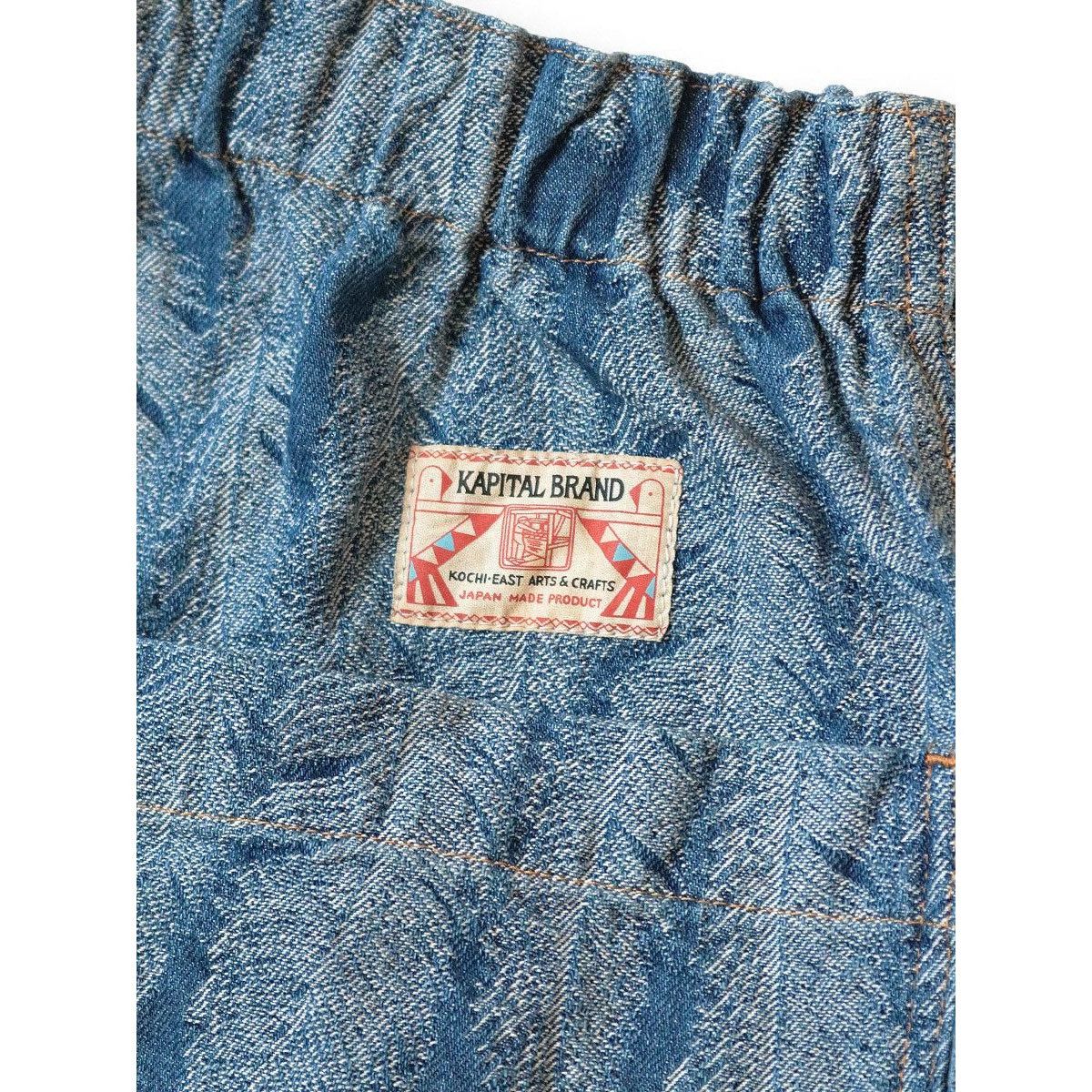 Kapital Kapital 12oz Magpie Denim W Knee Easy Baggy feather Pants s4 Size US 38 / EU 54 - 7 Thumbnail