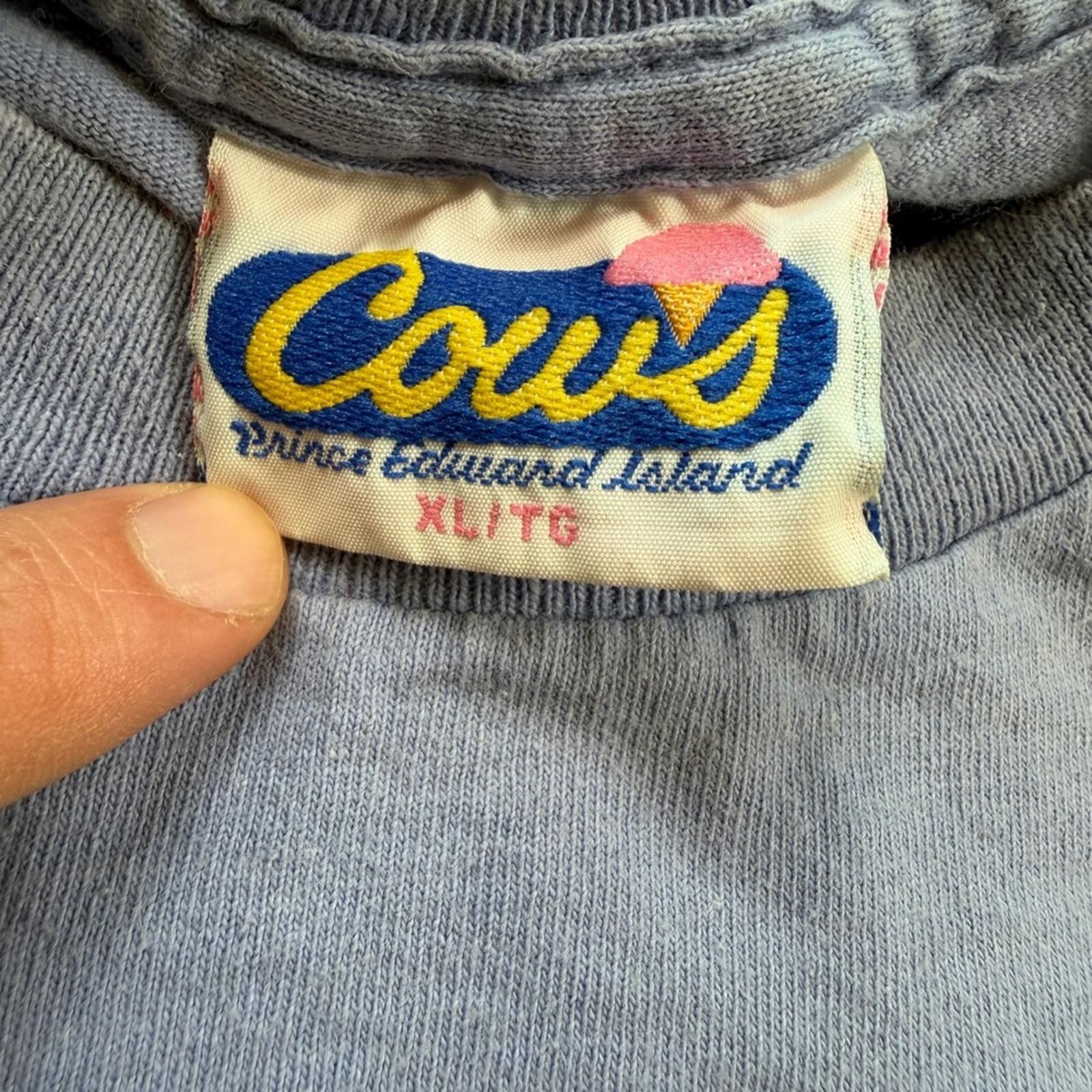 Cowboy Equipment Vintage 1992 Cows Prince Edward Island T Shirt XL Blue Cow Size US XL / EU 56 / 4 - 4 Thumbnail