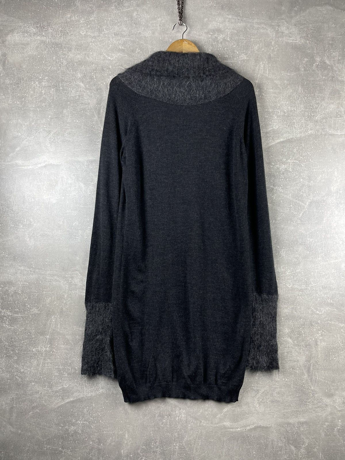 Armani Armani Jeans AJ Knit Sweater Dress Cowl Neck Mohair Blend Size M / US 6-8 / IT 42-44 - 13 Thumbnail