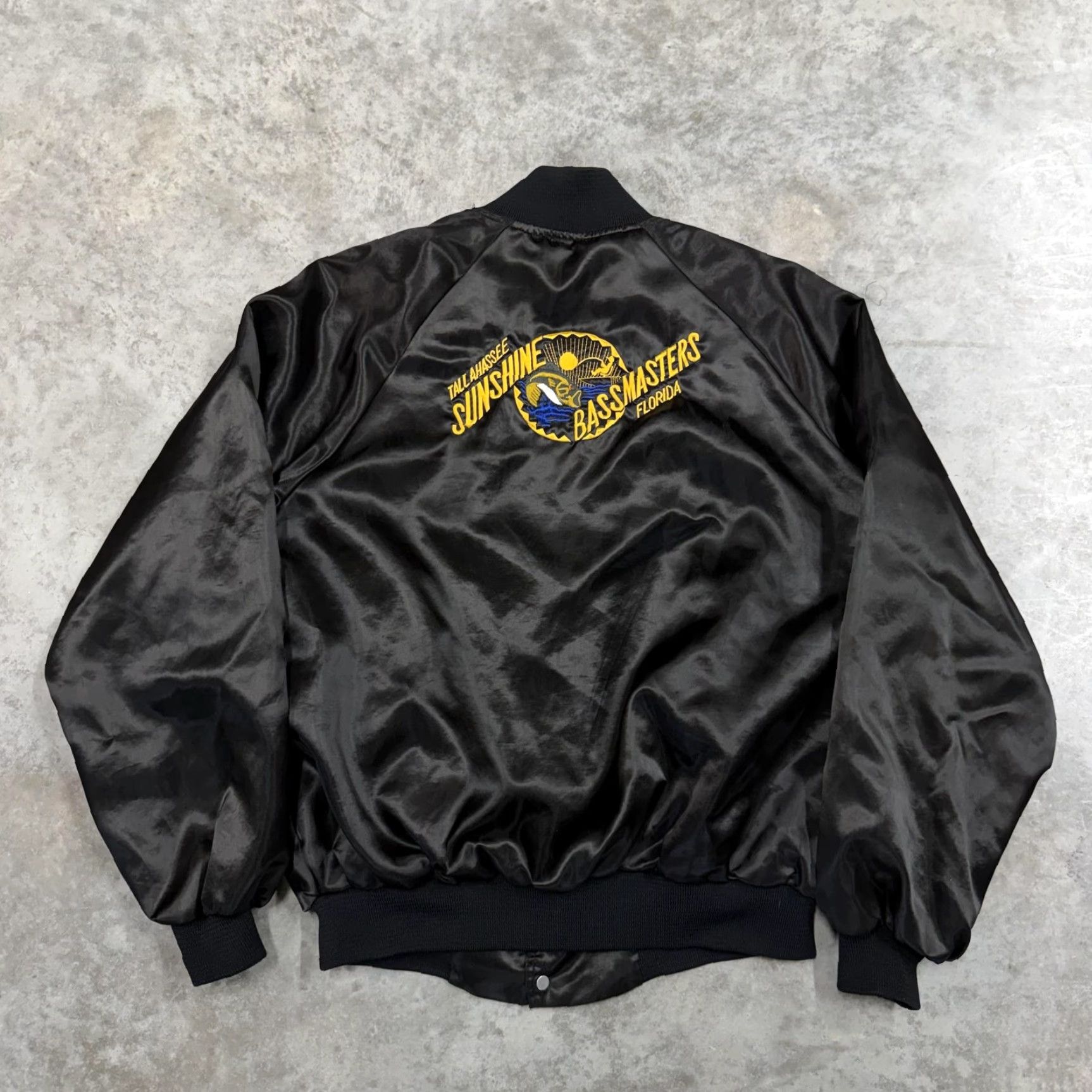 Vintage VINTAGE Sunshine Bassmasters Jacket Mens XL Black Bomber Insulated Fishing 80s Size US XL / EU 56 / 4 - 2 Thumbnail