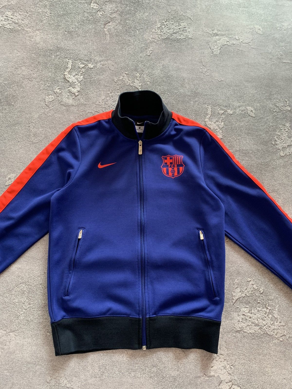 Nike VTG Nike FC Barcelona 2012/13 Soccer Track Jacket Mens Size US S / EU 44-46 / 1 - 3 Thumbnail