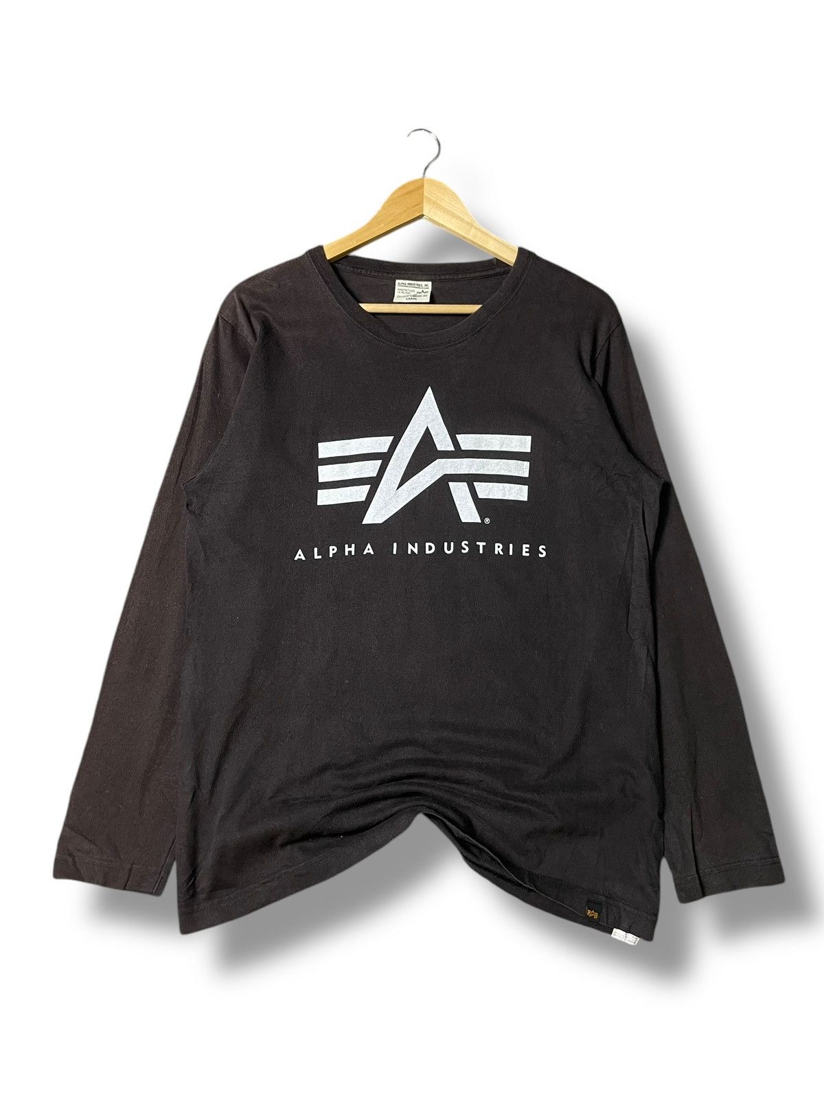 Alpha Industries × Japanese Brand × Vintage Alpha Industries Basic Long Sleeve Shirt (75) Size US L / EU 52-54 / 3 - 1 Thumbnail