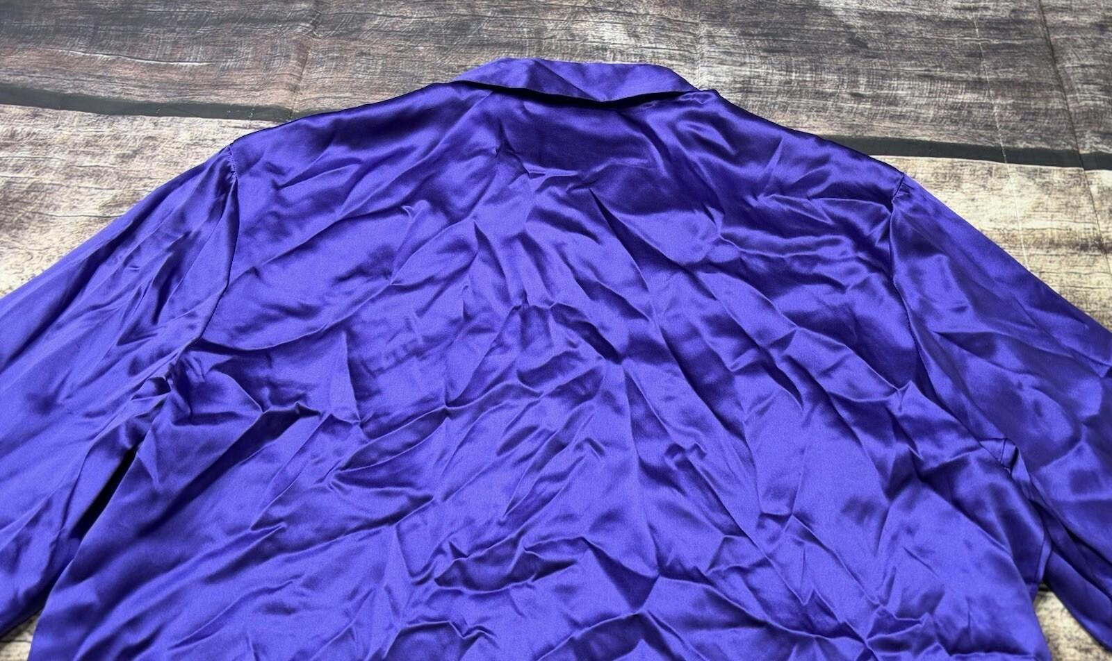 Other Anna & Frank Top Women's Large Silk Satin French Cuffs Size L / US 10 / IT 46 - 8 Thumbnail