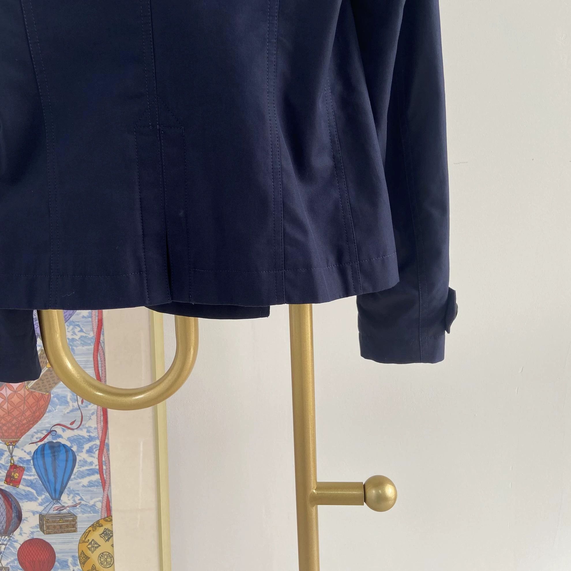 Burberry Burberry Short Trench Coat Navy UK4 Size XS / US 0-2 / IT 36-38 - 5 Thumbnail