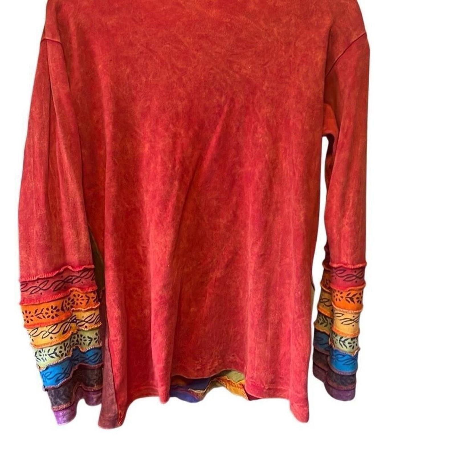 Designer Vintage boho festival top by Greater Good 2 xl Size XXL / US 16-18 / IT 52-54 - 2 Thumbnail