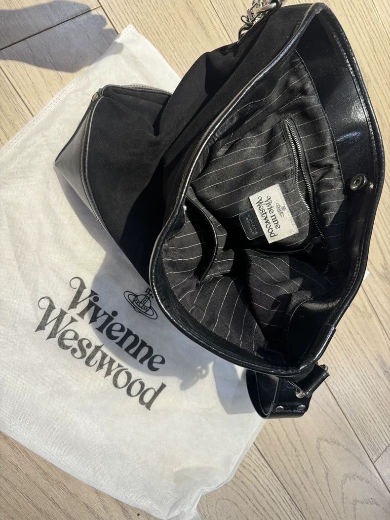 Vivienne Westwood vivienne westwood size os Black tote bag, classic Saturn lo Size ONE SIZE - 2 Thumbnail