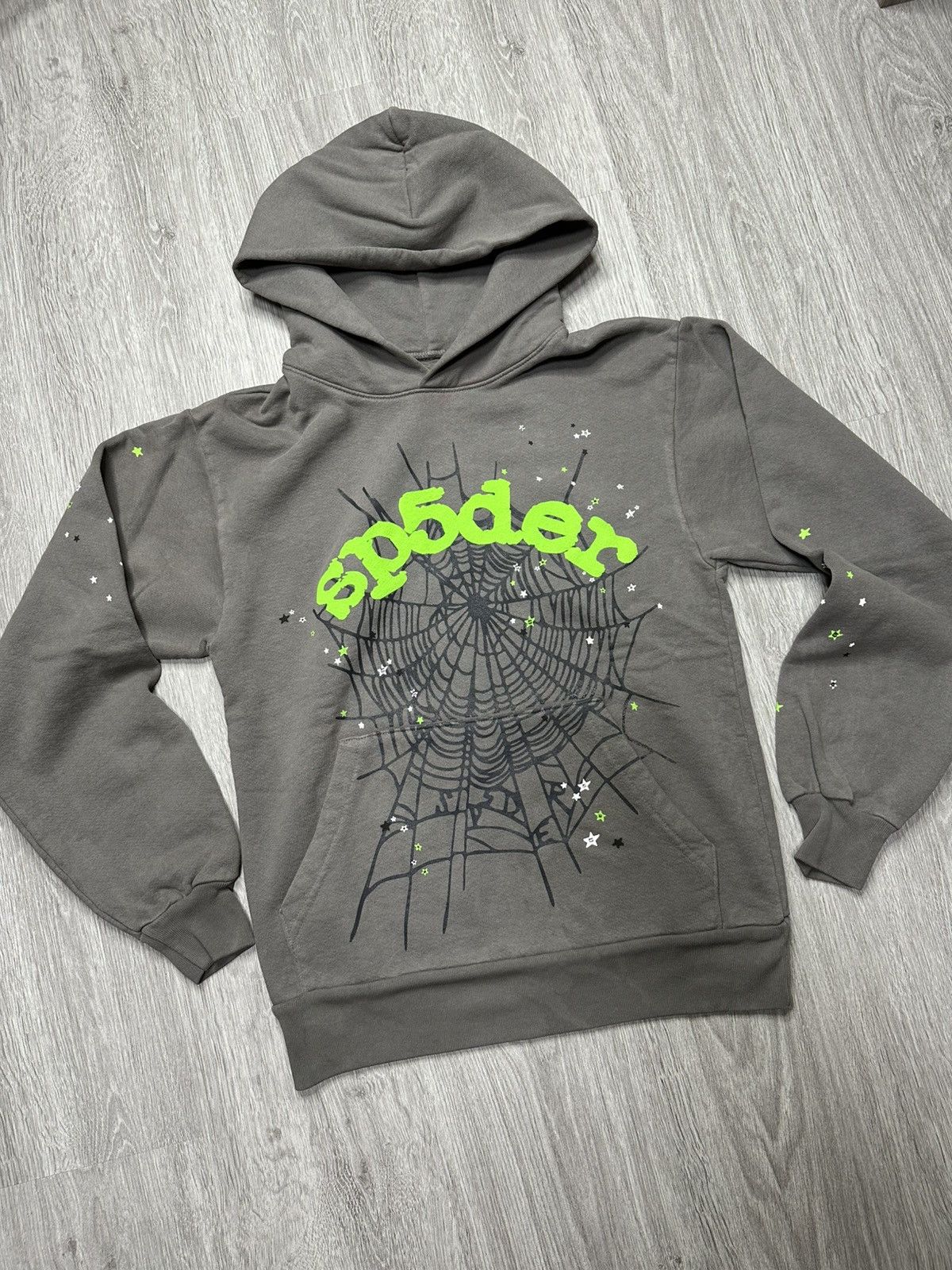 Sp5der Sp5der Wait Web Hoodie Slate Grey Size US XS / EU 42 / 0 - 3 Thumbnail