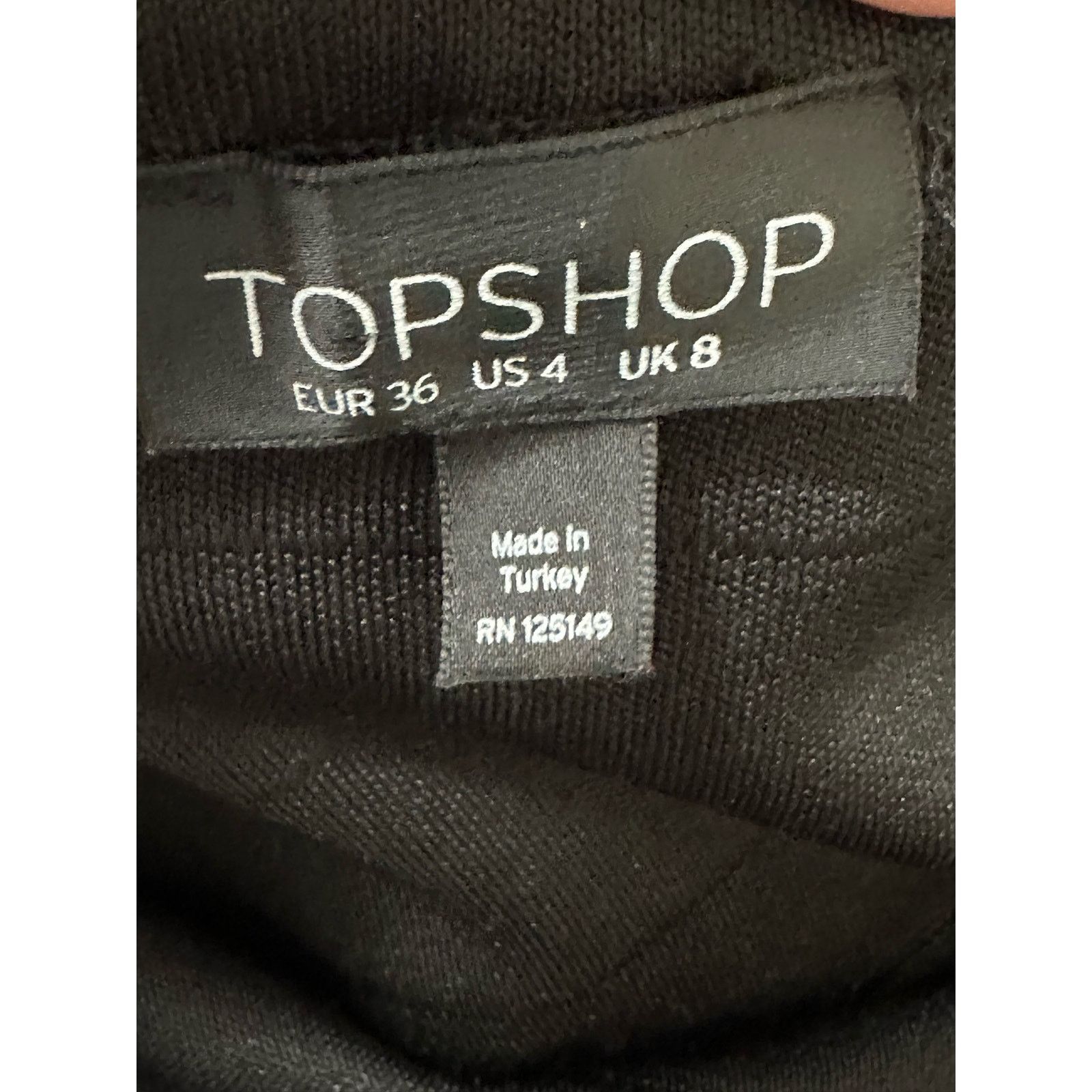 Topshop Topshop black tube midi pull on knit skirt size 4 Size 27" / US 4 / IT 40 - 3 Thumbnail