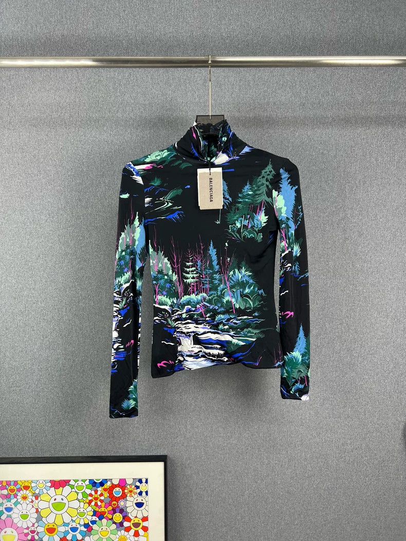 Balenciaga Balenciaga Ink Painting Long Sleeve Top - dmc Size US M / EU 48-50 / 2 - 1 Thumbnail