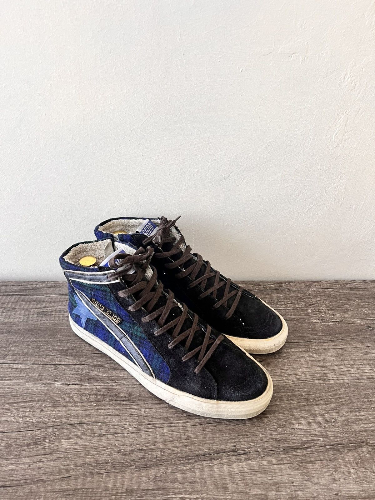 Golden Goose GOLDEN GOOSE SLIDE HIGHTOP SNEAKERS Size US 10 / EU 43 - 4 Thumbnail