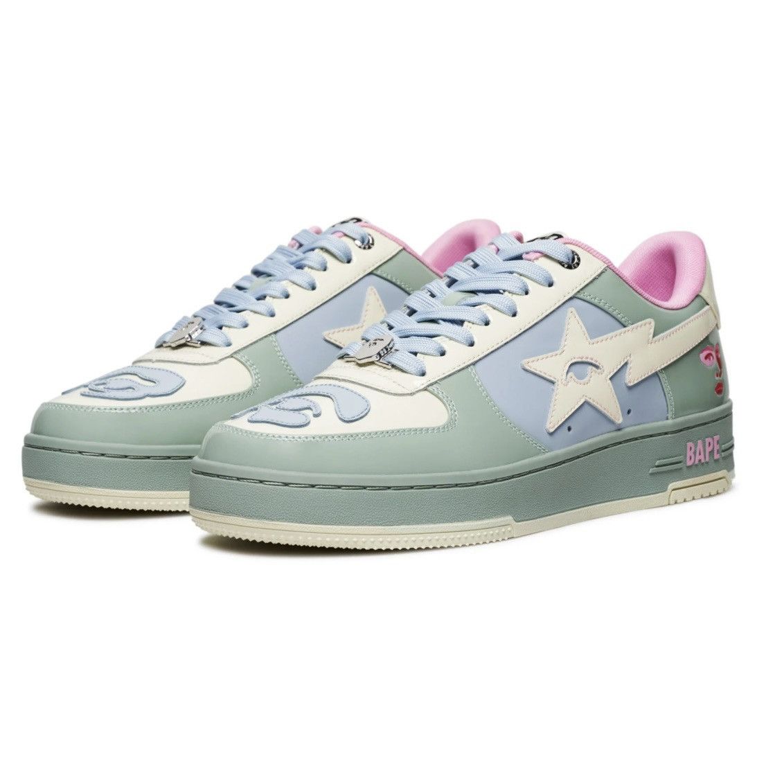 Bape Kidsuper x bapesta sneakers w box Size US 7 / EU 40 - 2 Thumbnail
