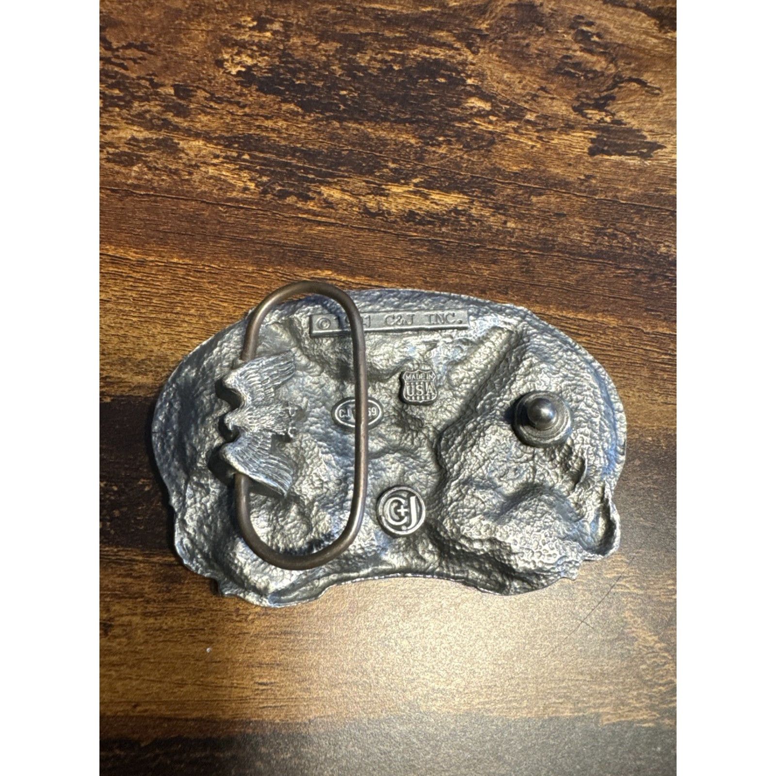 Vintage VINTAGE 1991 Motorcycle Biker Live to Ride Bald Eagle C+J 3D Belt Buckle USA Size ONE SIZE - 5 Thumbnail