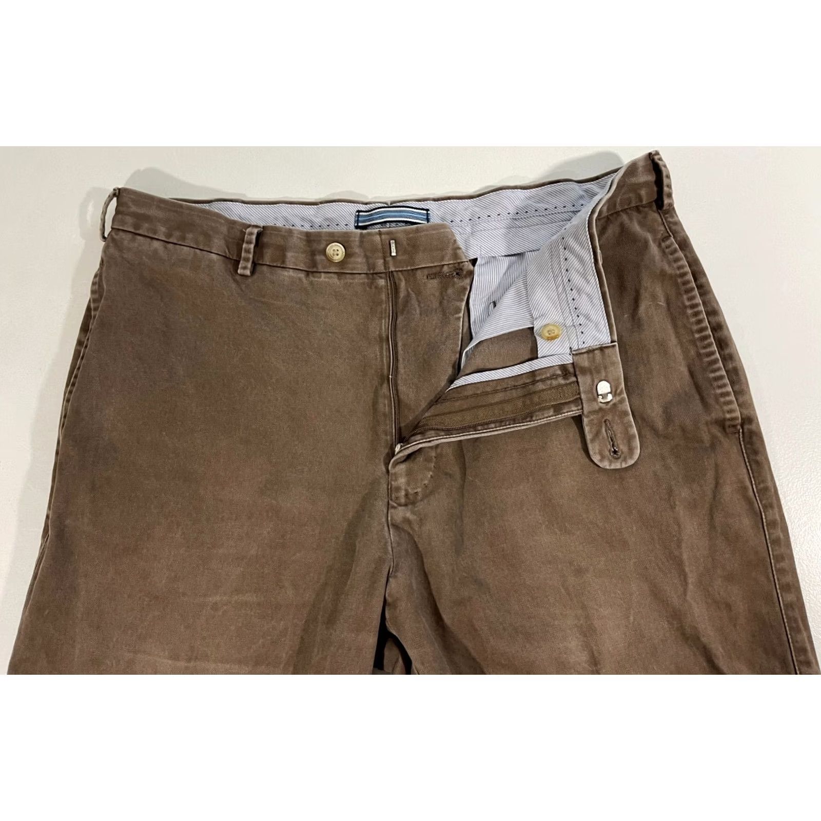 Peter Millar Peter Millar Men’s Crown Pima Cotton Chino Pants Size 36x30 Brown Vintage Regular Straight 30 Inseam Size US 36 / EU 52 - 5 Thumbnail