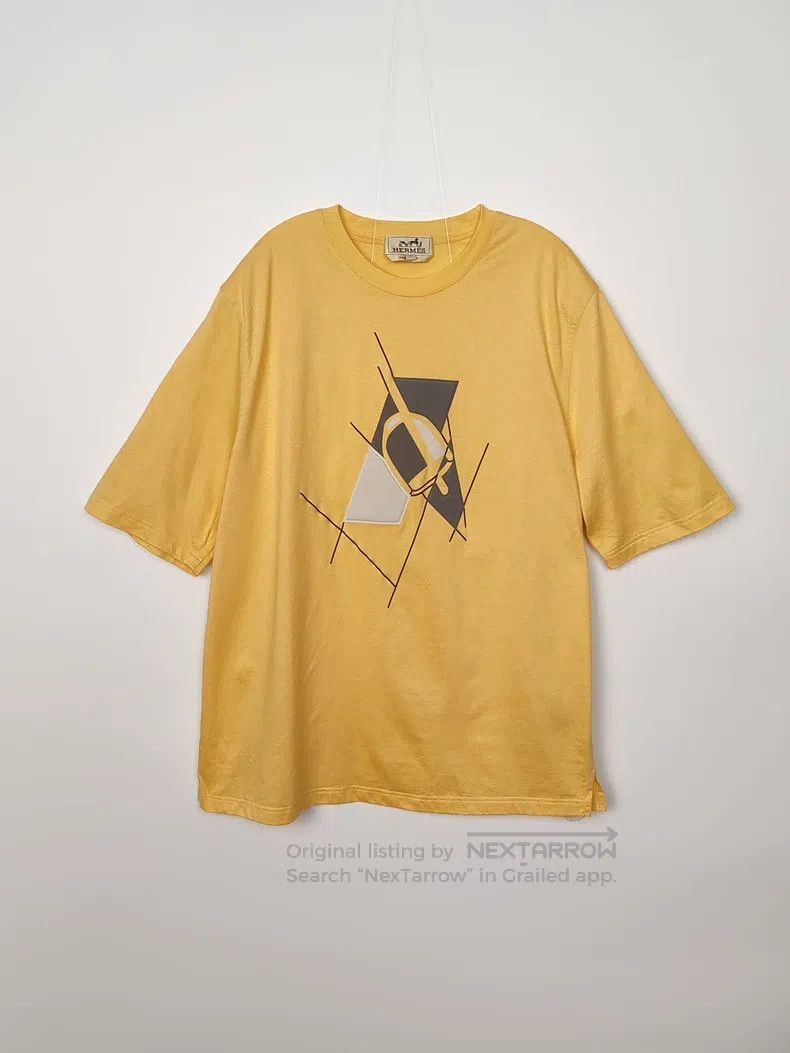 Hermes Hermes Men's Printed Logo Short Sleeve Size US S / EU 44-46 / 1 - 1 Thumbnail