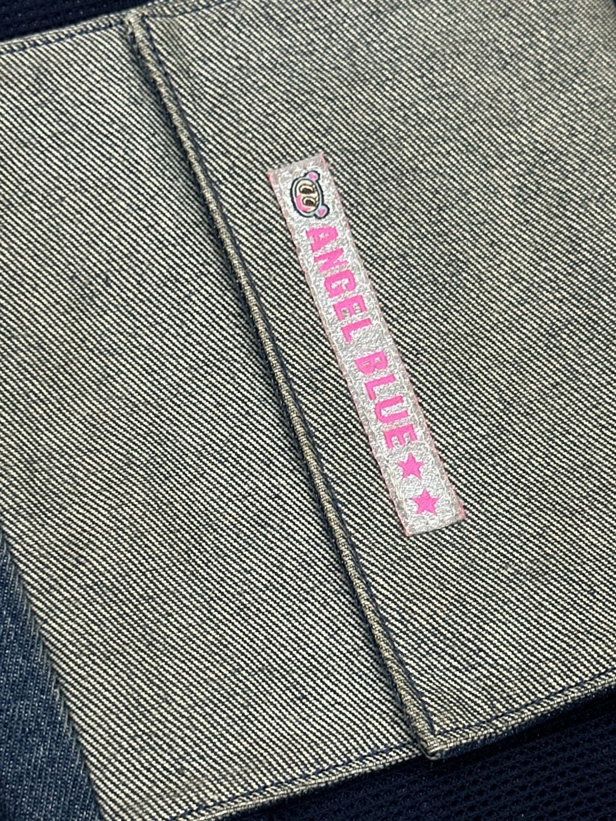 Japanese Brand 2000s Angel Blue Japan Denim Waist Bag Size ONE SIZE - 8 Thumbnail