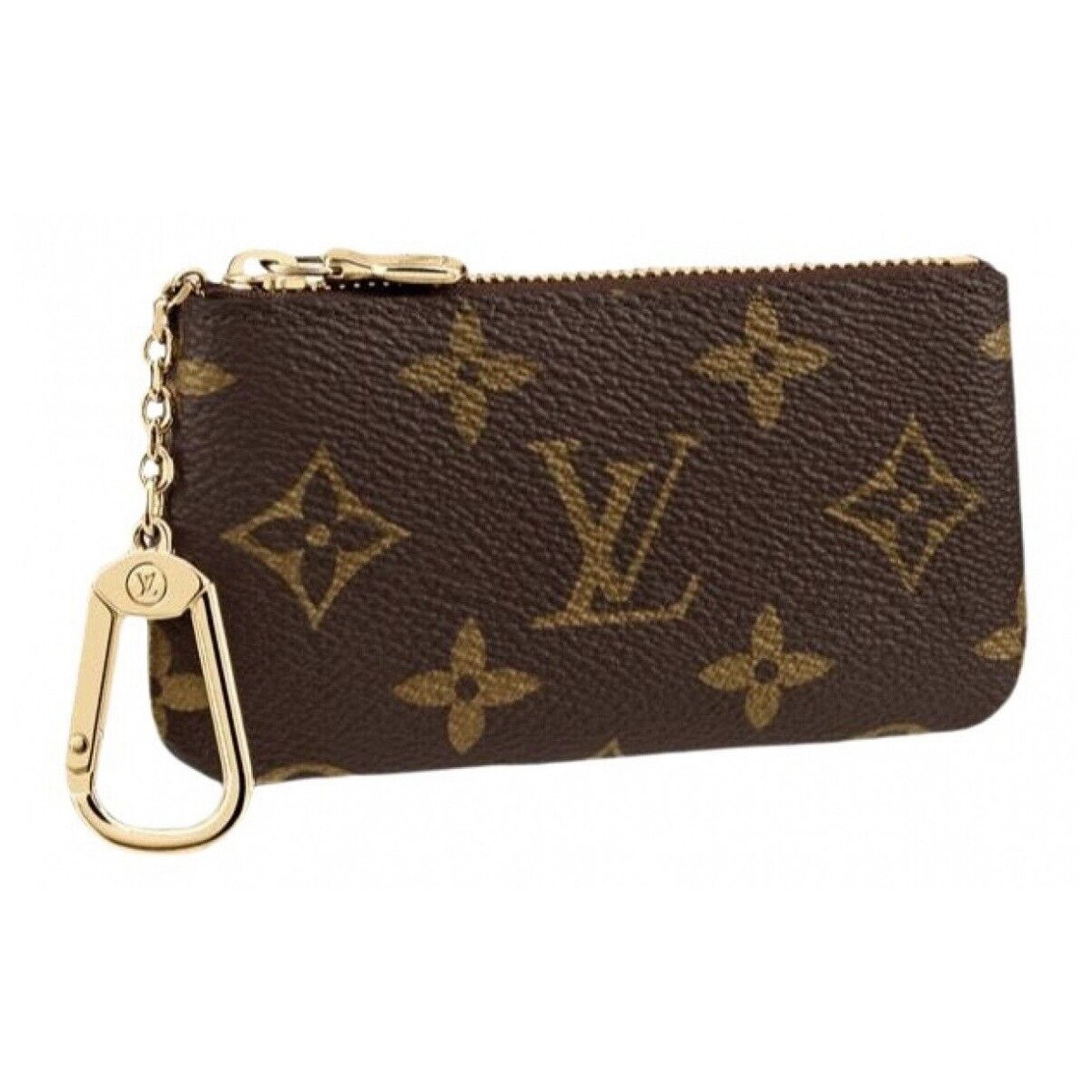 Louis Vuitton NEW LOUIS VUITTON Key Pouch Cles Monogram Coin Card Wallet Size ONE SIZE - 1 Thumbnail