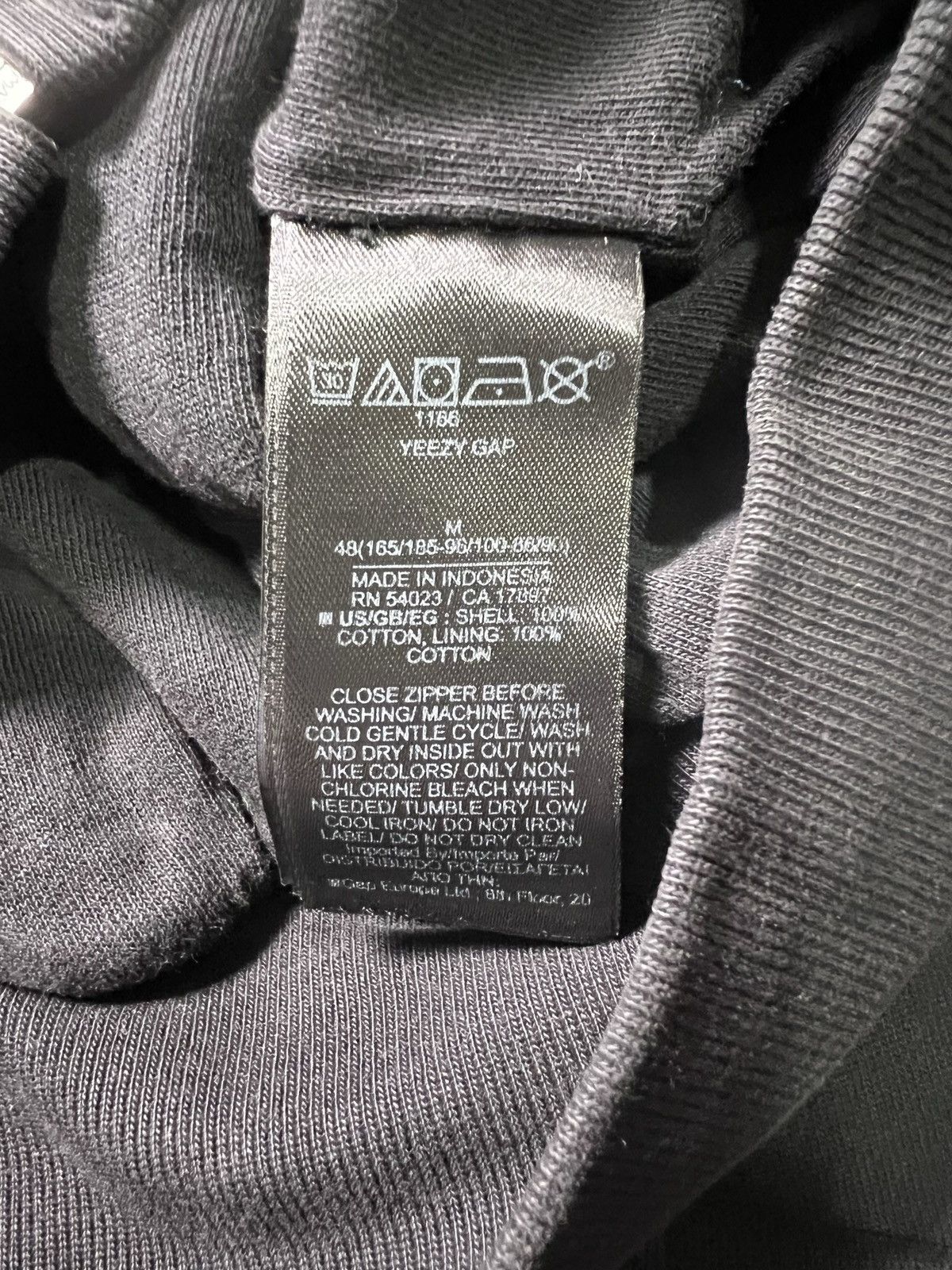 Yeezy Yeezy Gap Zip Up Hoodie Black Size US M / EU 48-50 / 2 - 4 Thumbnail