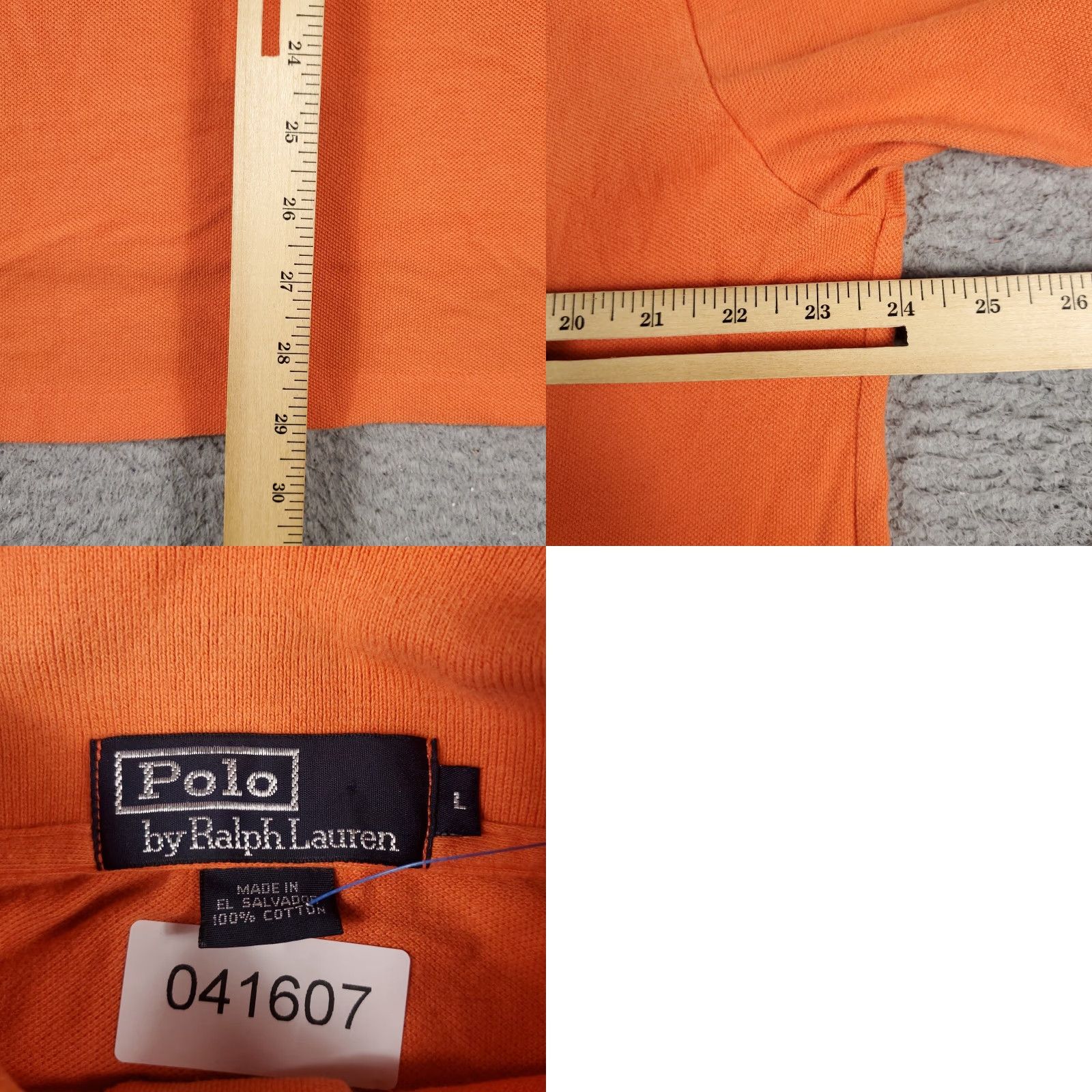Ralph Lauren Ralph Lauren Polo Shirt Mens Large Orange Short Sleeve Shirt Size US L / EU 52-54 / 3 - 8 Thumbnail