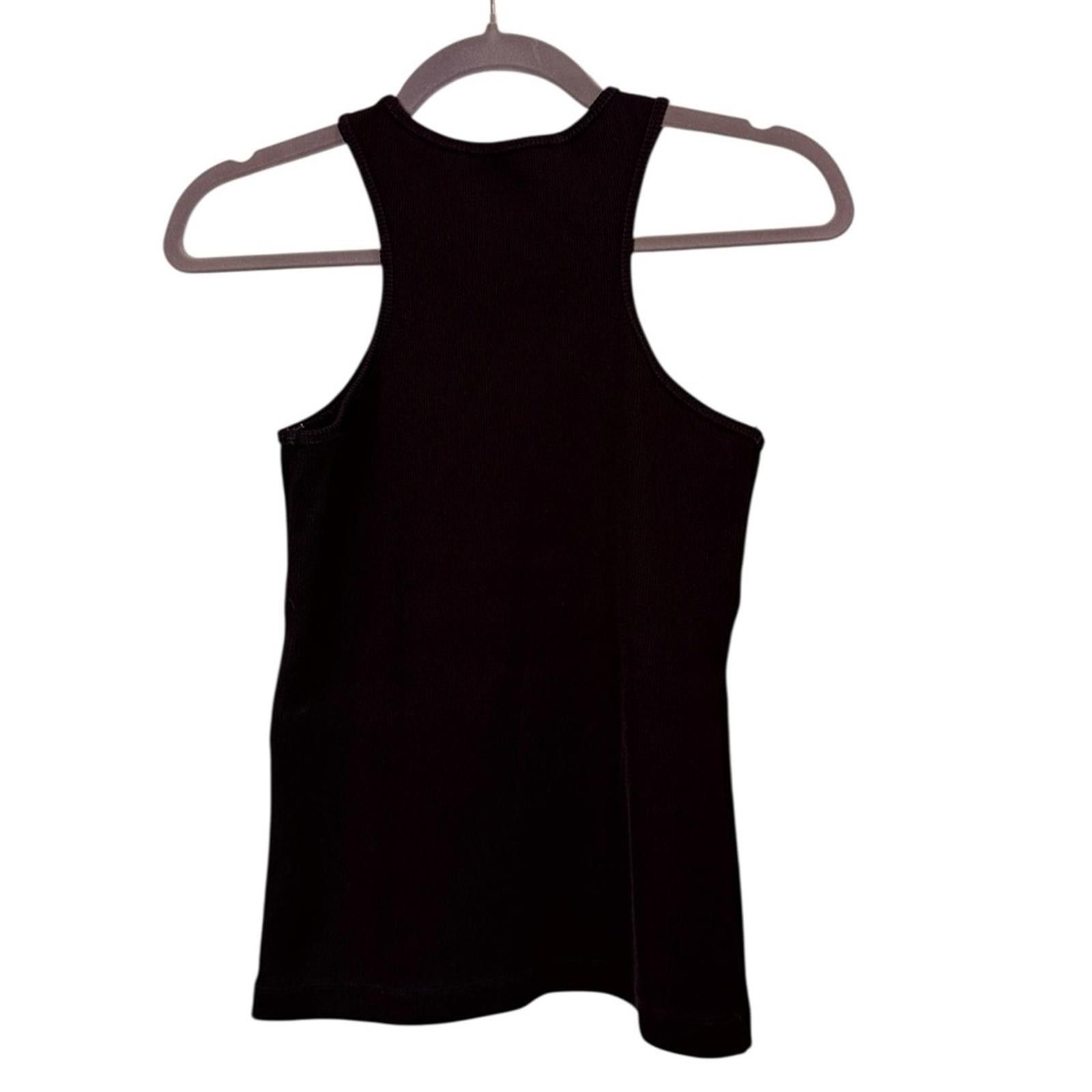 Goldwin Goldsign The Laurel Classic Black Heavy Knit Racer Tank sz M Size M / US 6-8 / IT 42-44 - 2 Thumbnail