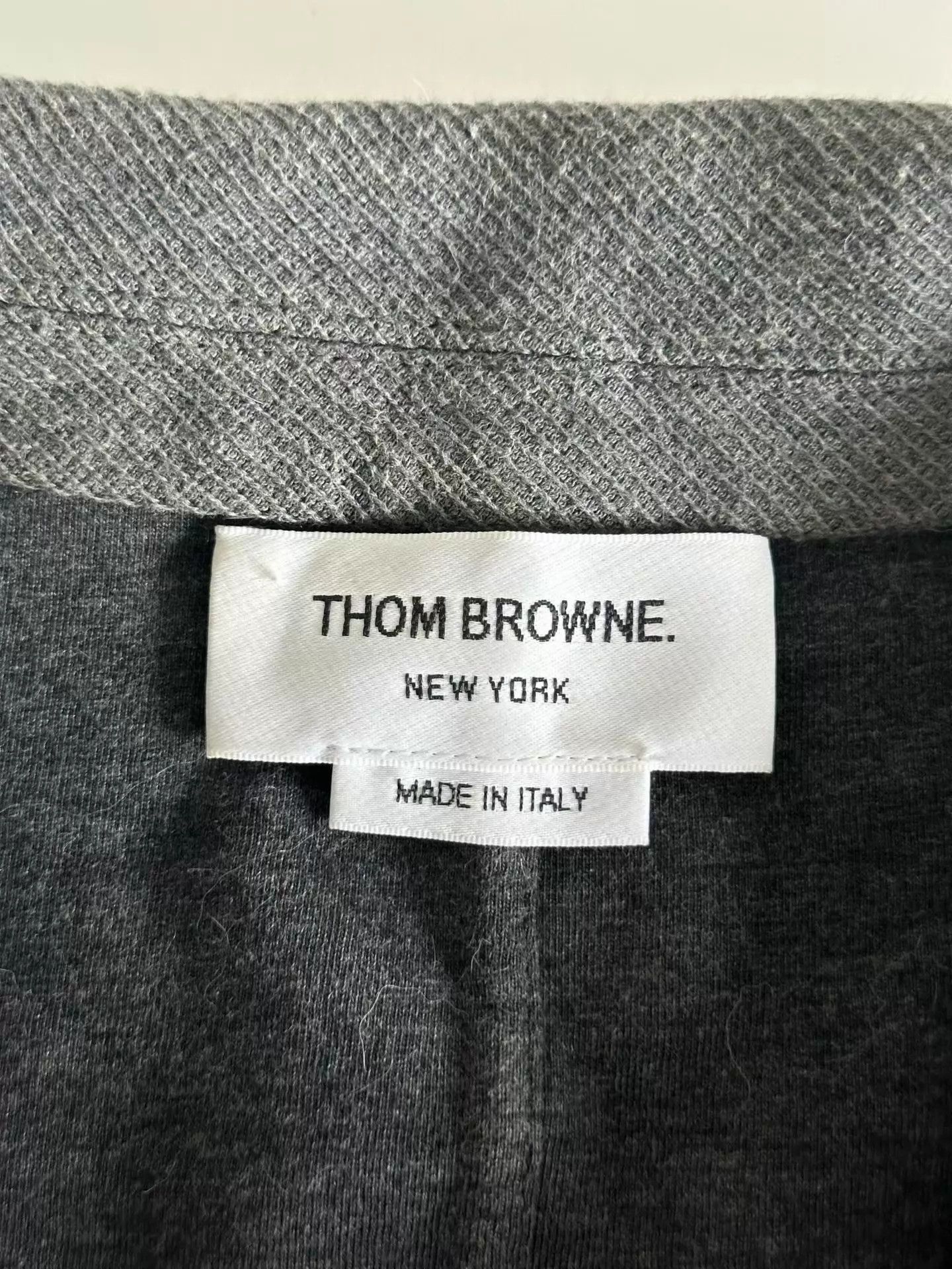 Thom Browne Thom Browne Gray Striped Cuff Blazer 44 98 New Size 44R - 3 Thumbnail