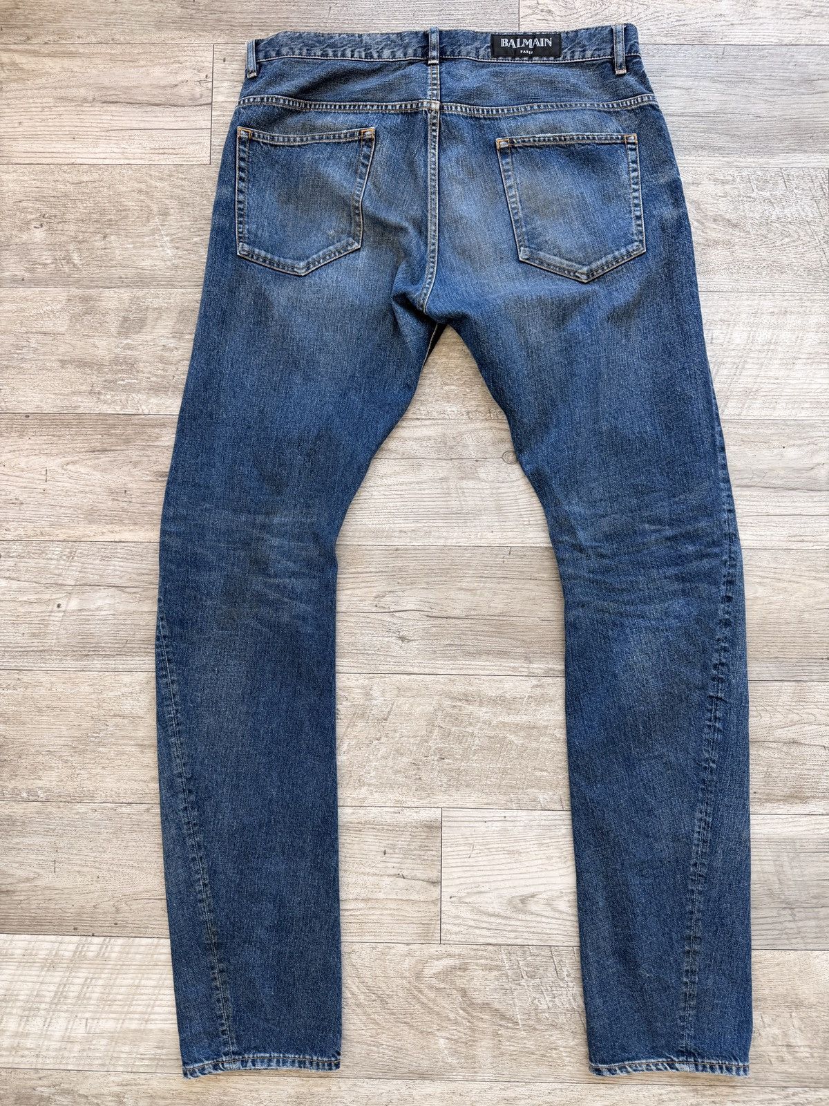 Balmain Decarnin era Classic Stack Japanese Denim Size US 36 / EU 52 - 2 Thumbnail
